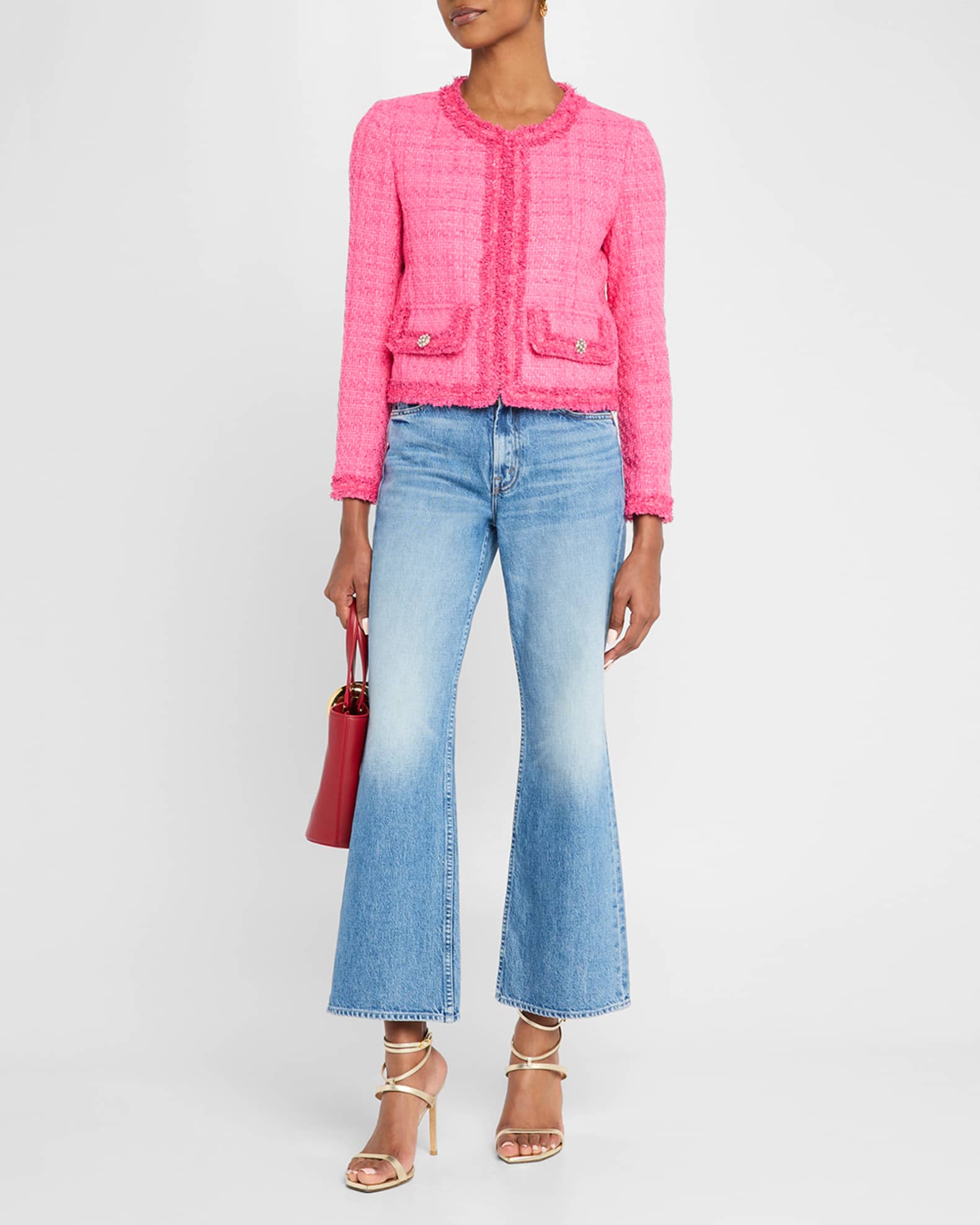 Landon Cropped Tweed Jacket 1