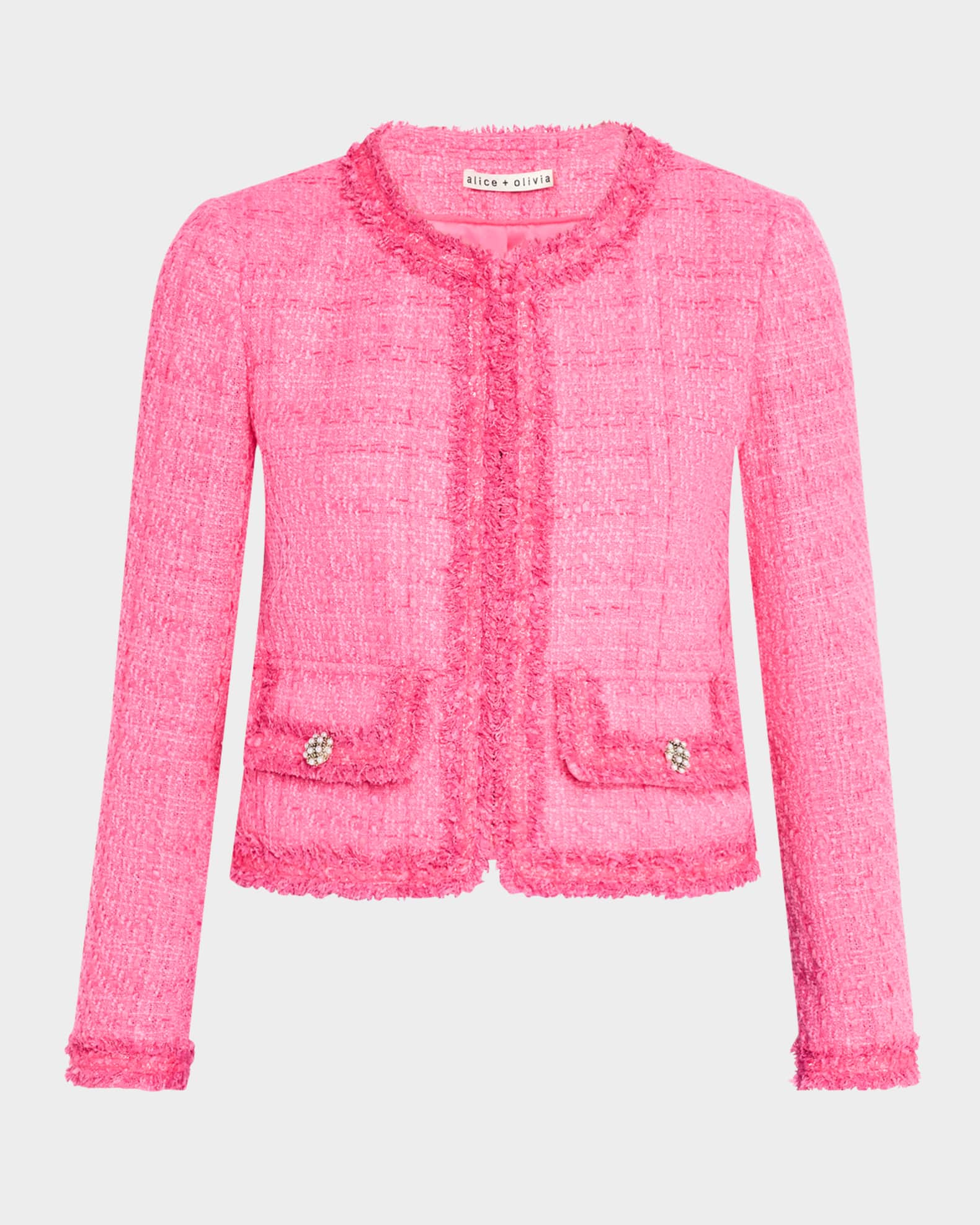 Landon Cropped Tweed Jacket 0