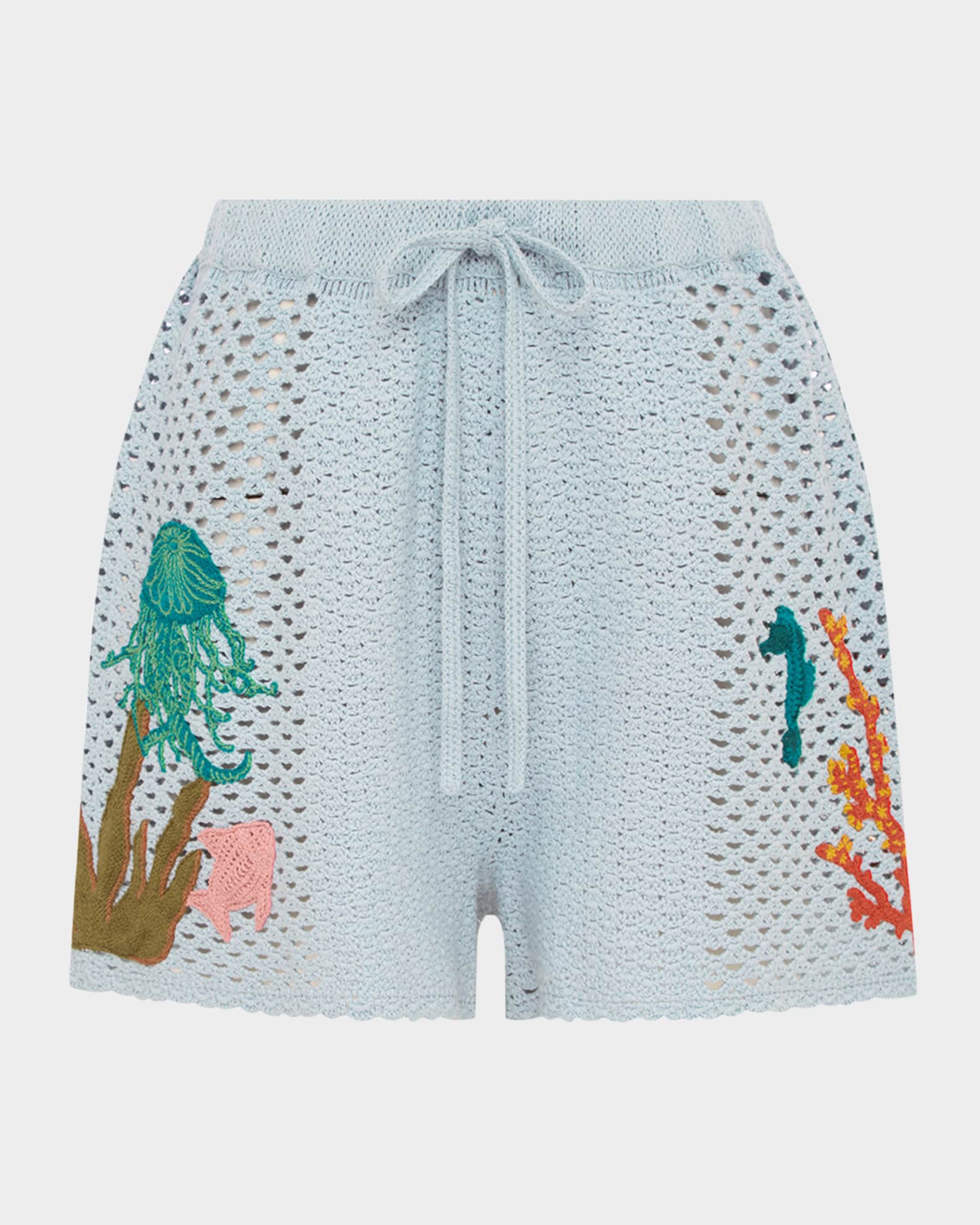 Splash Crochet Shorts 0
