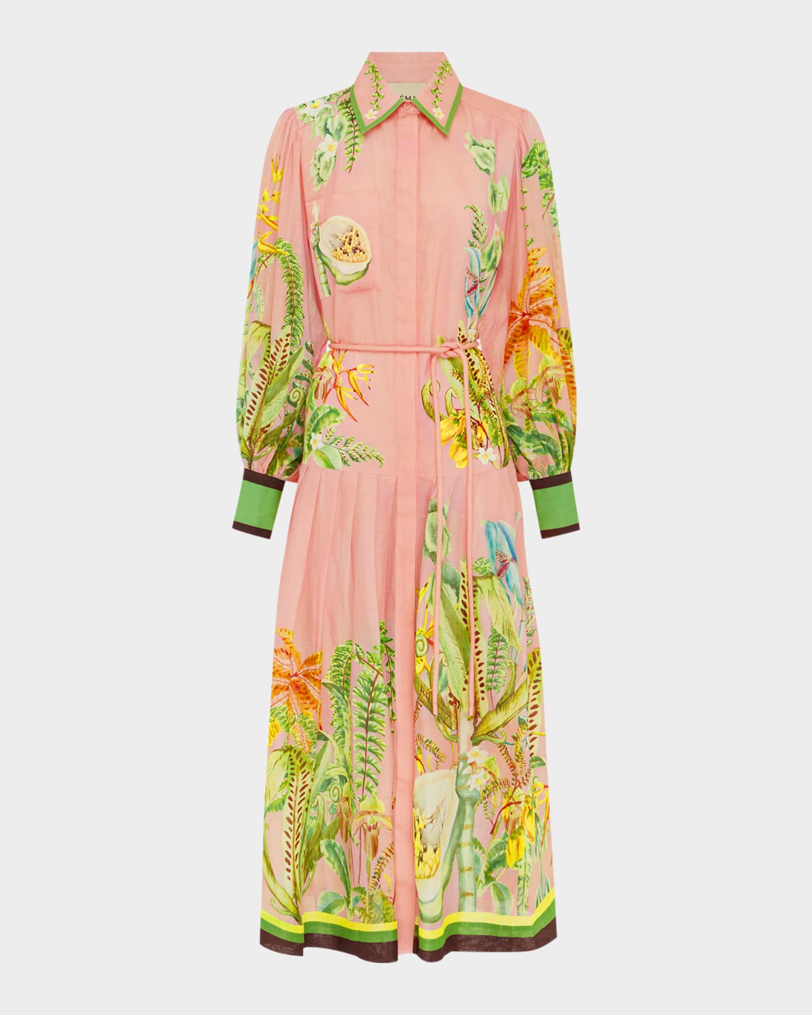 Papaya Midi Shirtdress 0