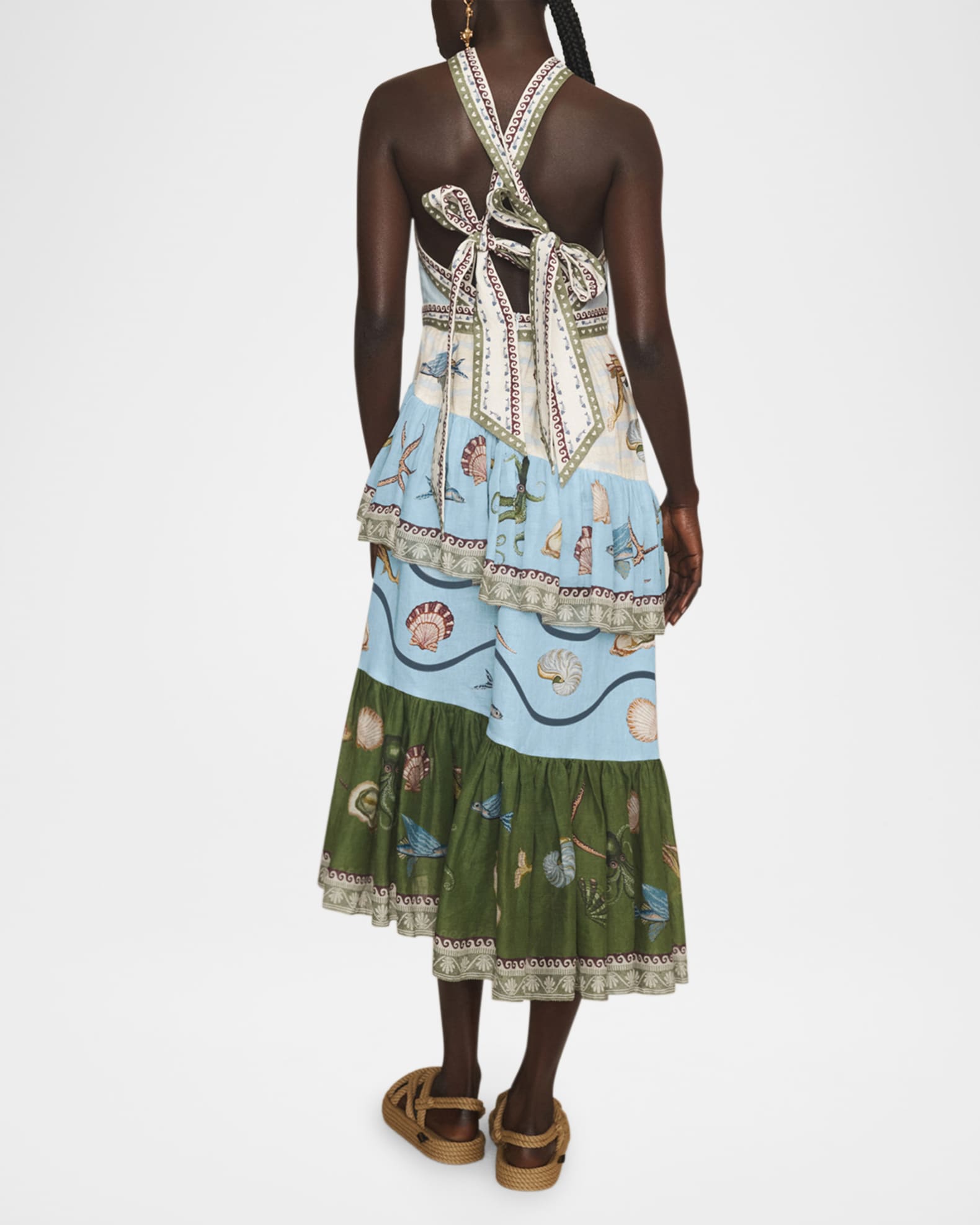 ALEMAIS Bath House Midi Dress | Neiman Marcus