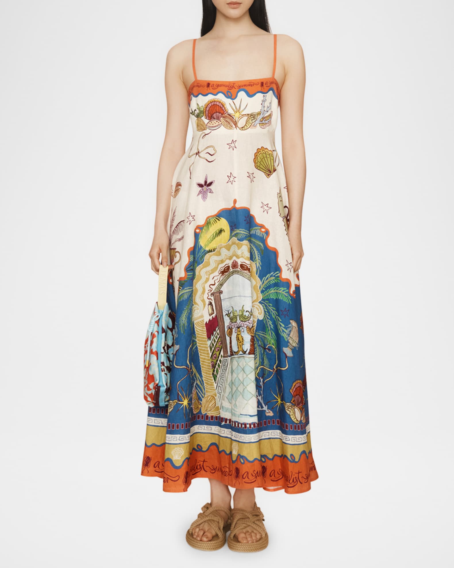 Surrealist Summer Midi Sundress