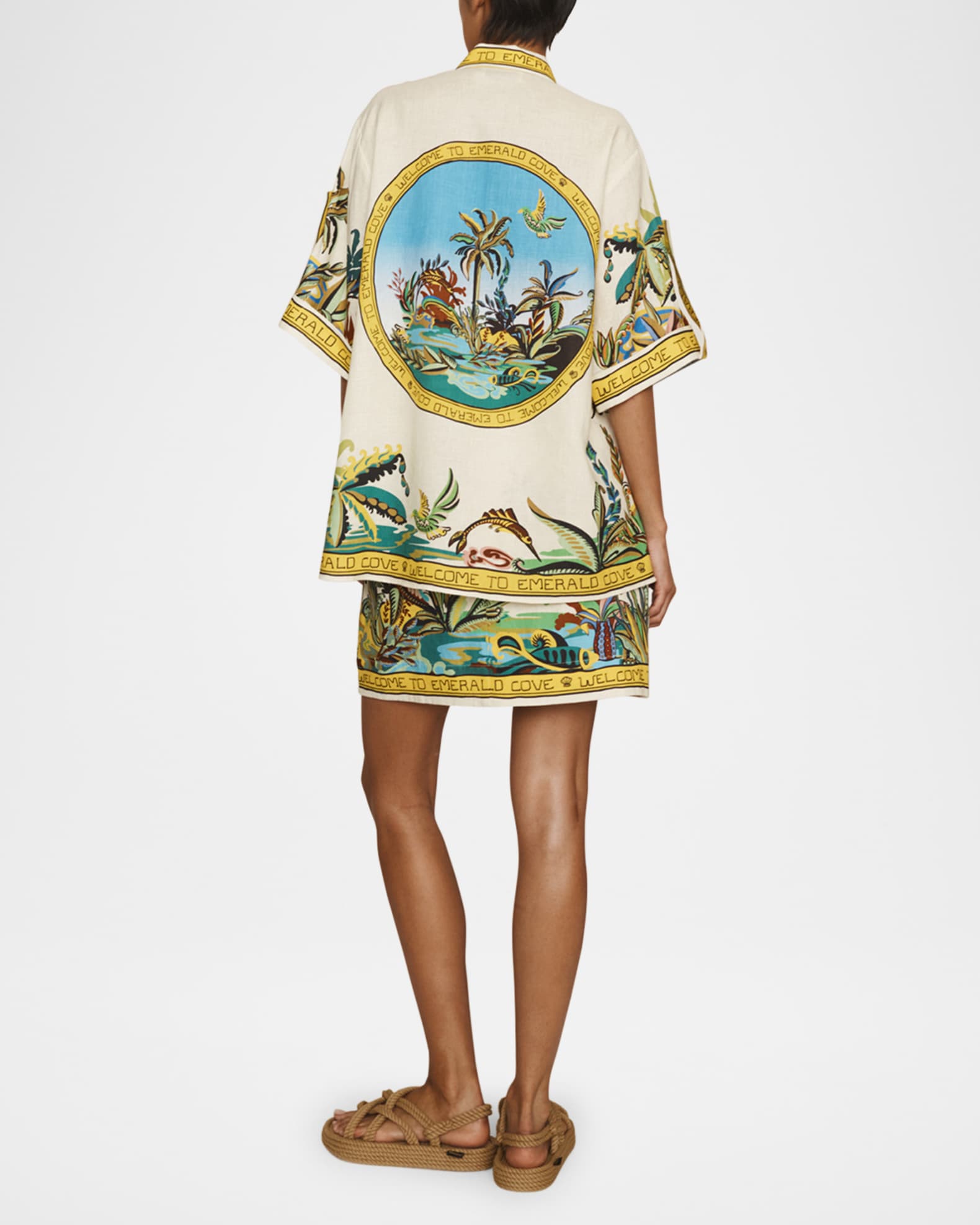 ALEMAIS Day Dream Sarong Skirt Neiman Marcus