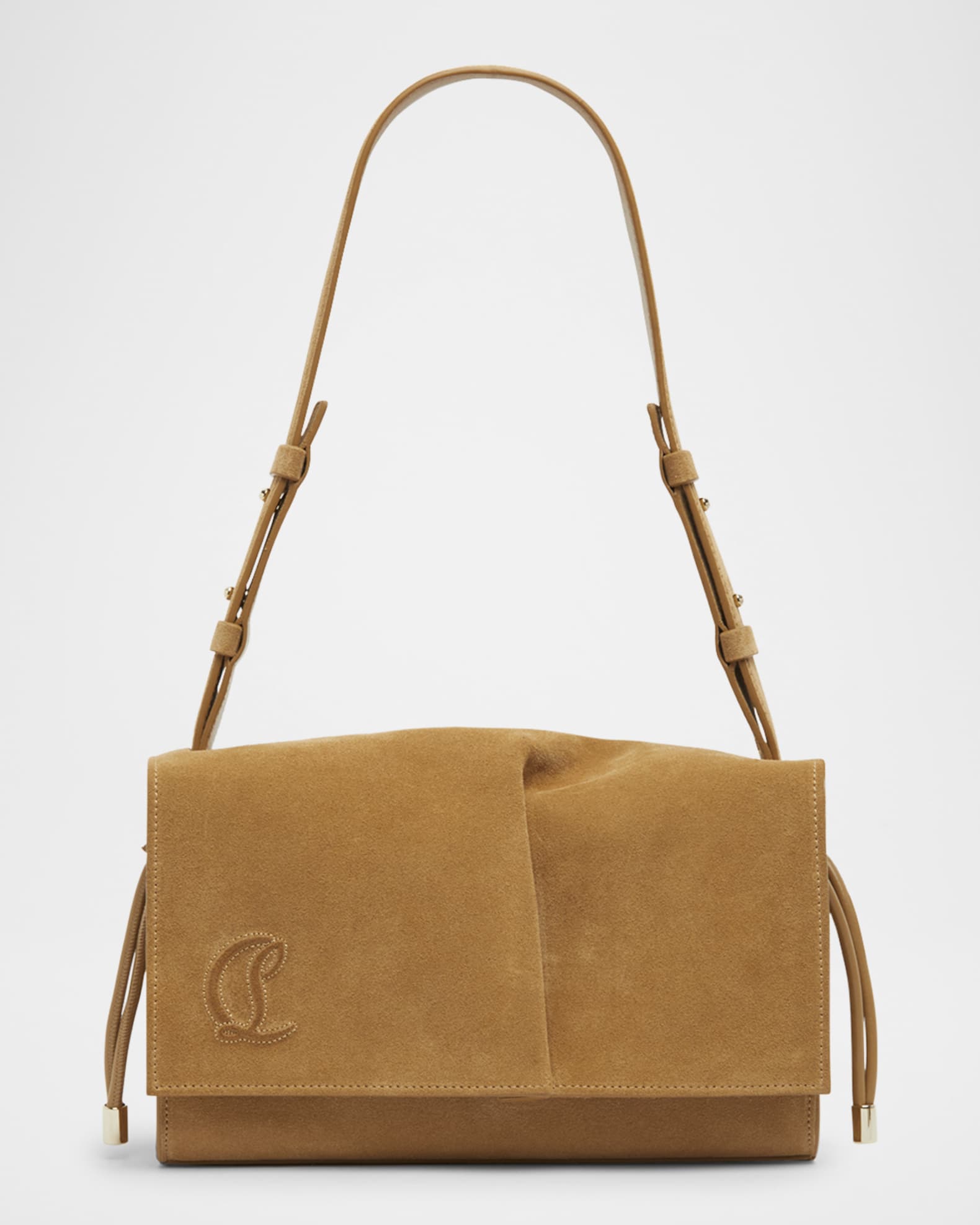 Baggy Small Shoulder Bag in Suede  0