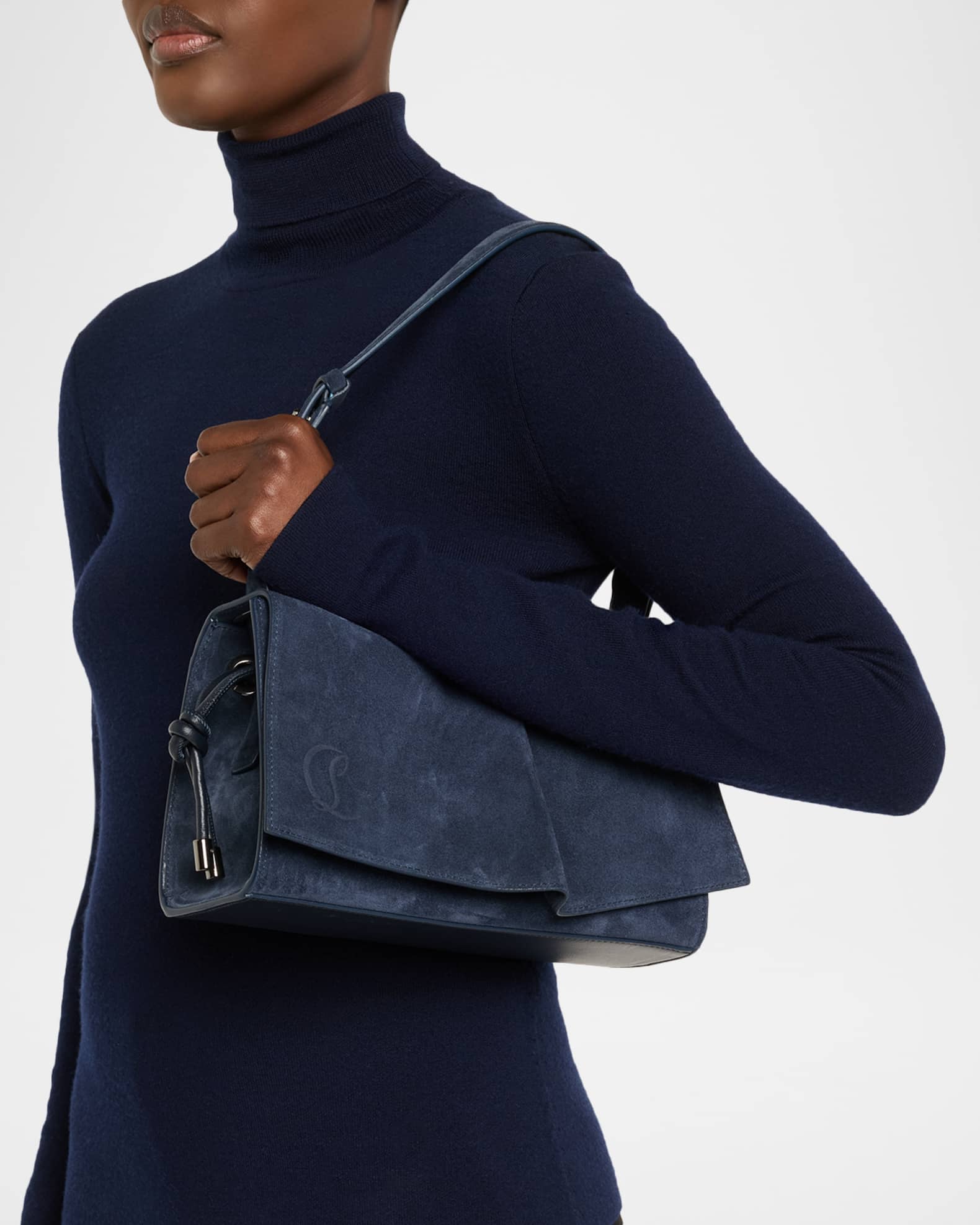 ショルダーバッグ・ポシェット CHRISTIAN LOUBOUTIN BAGGY SMALL SHOULDER BAG Christian Louboutin Baggy Small Shoulder Bag in Suede