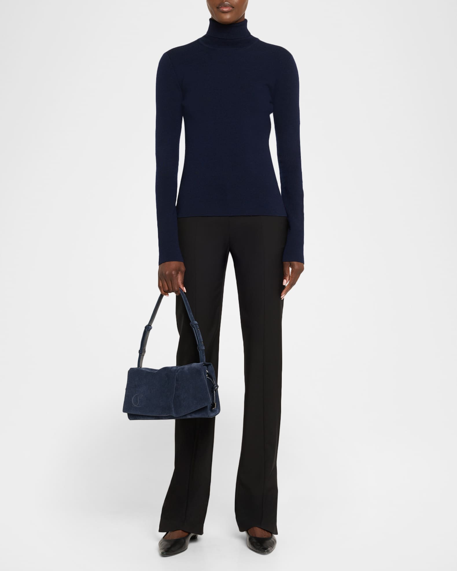 Christian Louboutin Baggy Small Shoulder Bag in Suede