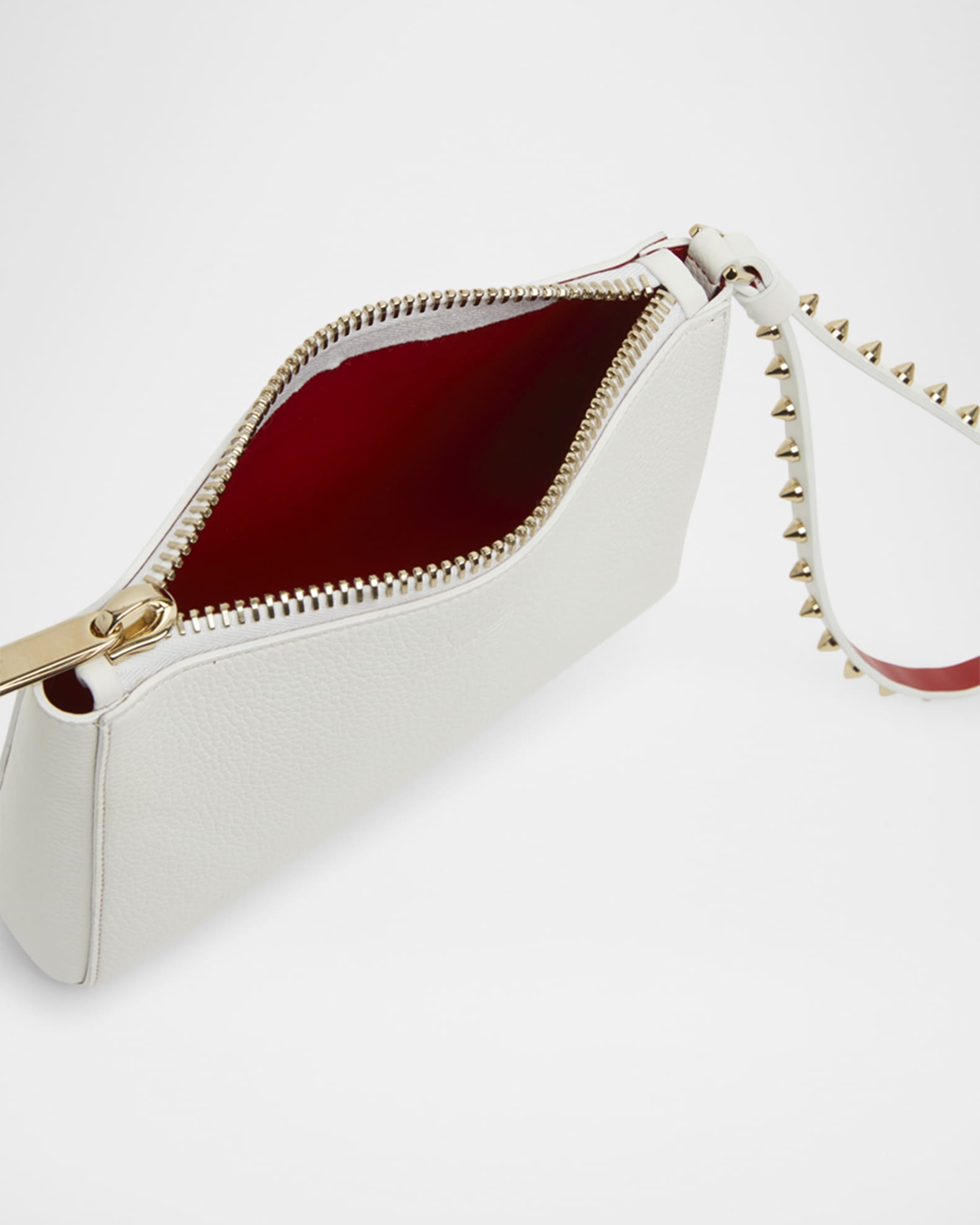Christian Louboutin Cabata Mini Pouch Wristlet in Leather | Neiman