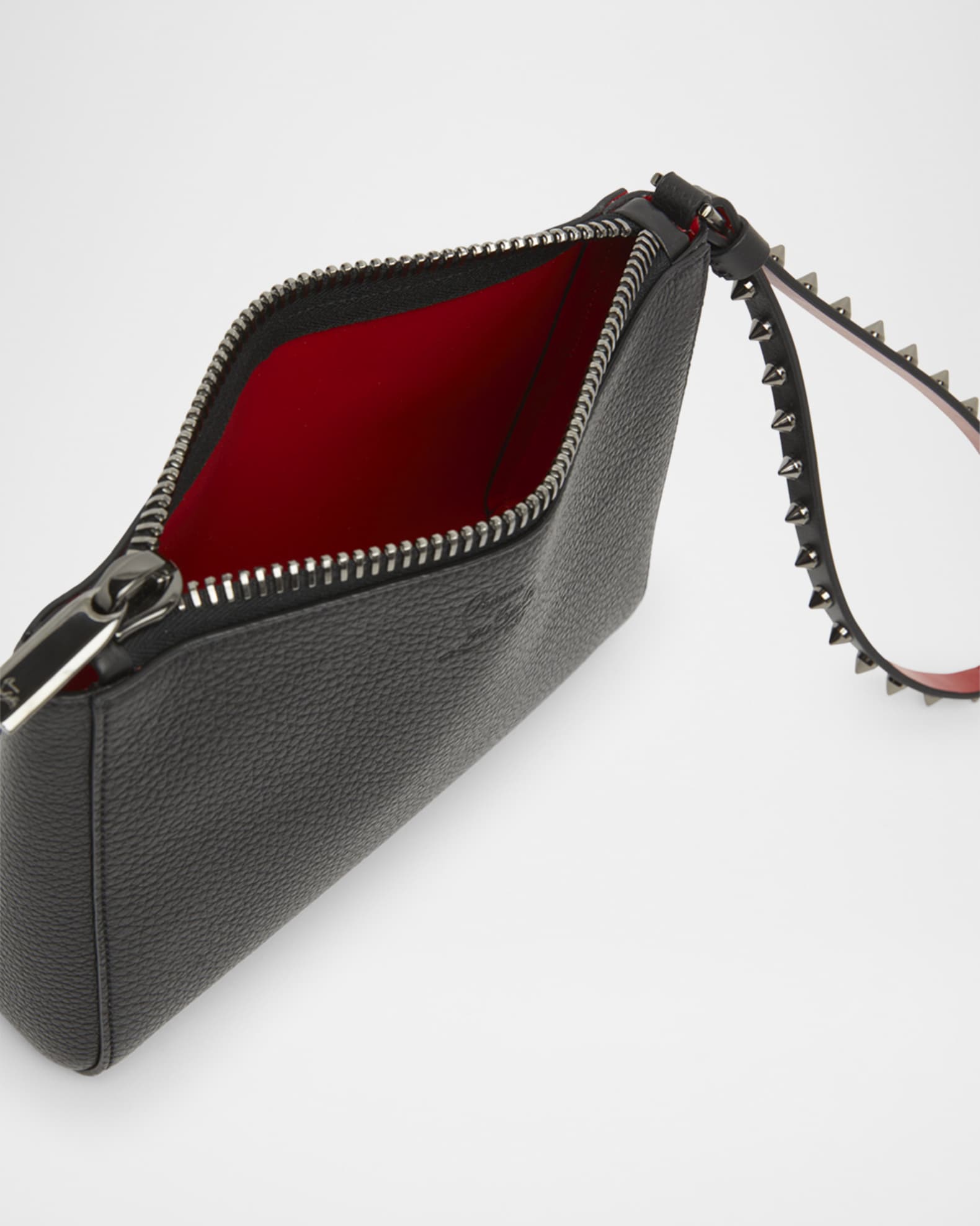ポーチ Christian Louboutin Christian Louboutin Cabata Mini Pouch Christian Louboutin Cabata Mini Pouch Wristlet in Leather