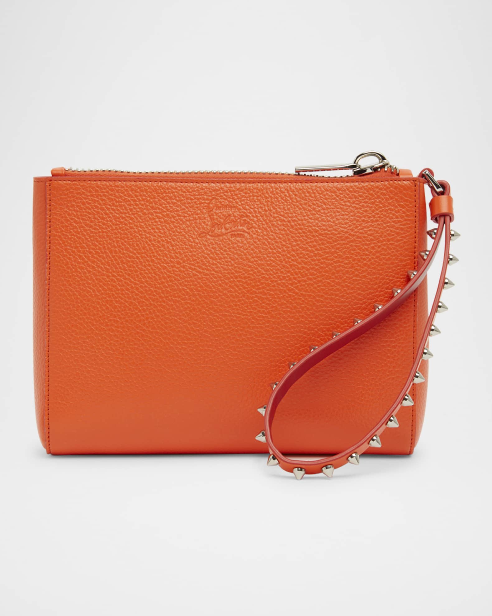 Cabata Mini Pouch Wristlet in Leather  0
