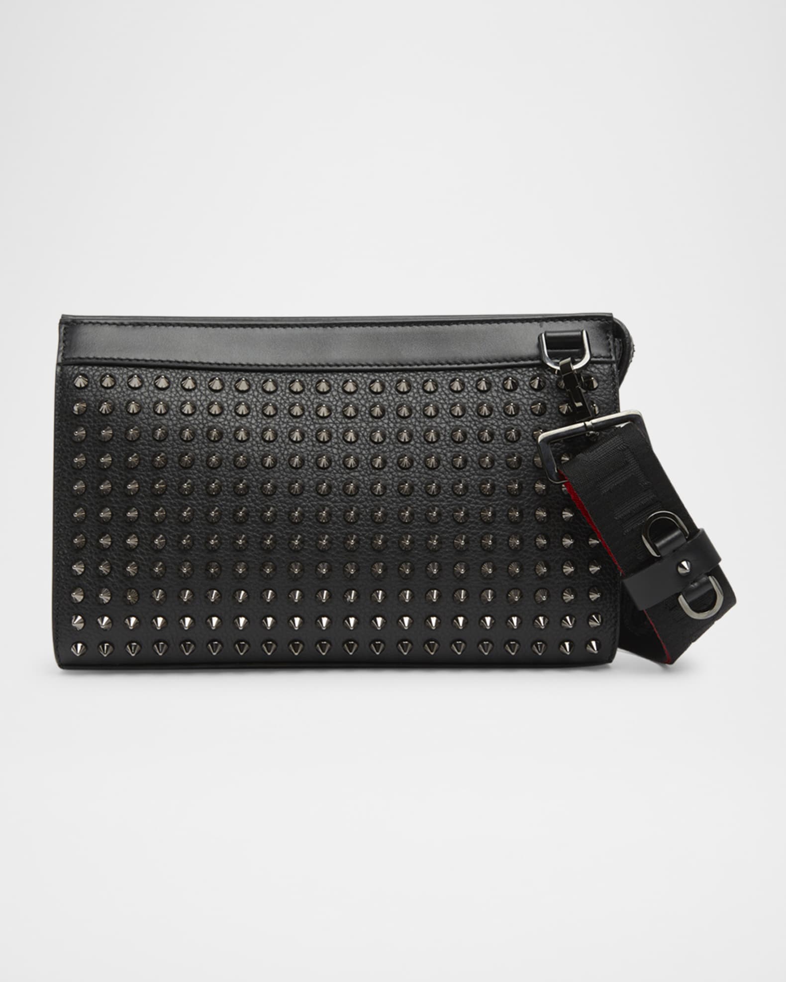 Men's Funky Leather Empire Spikes Crossbody Bag 0