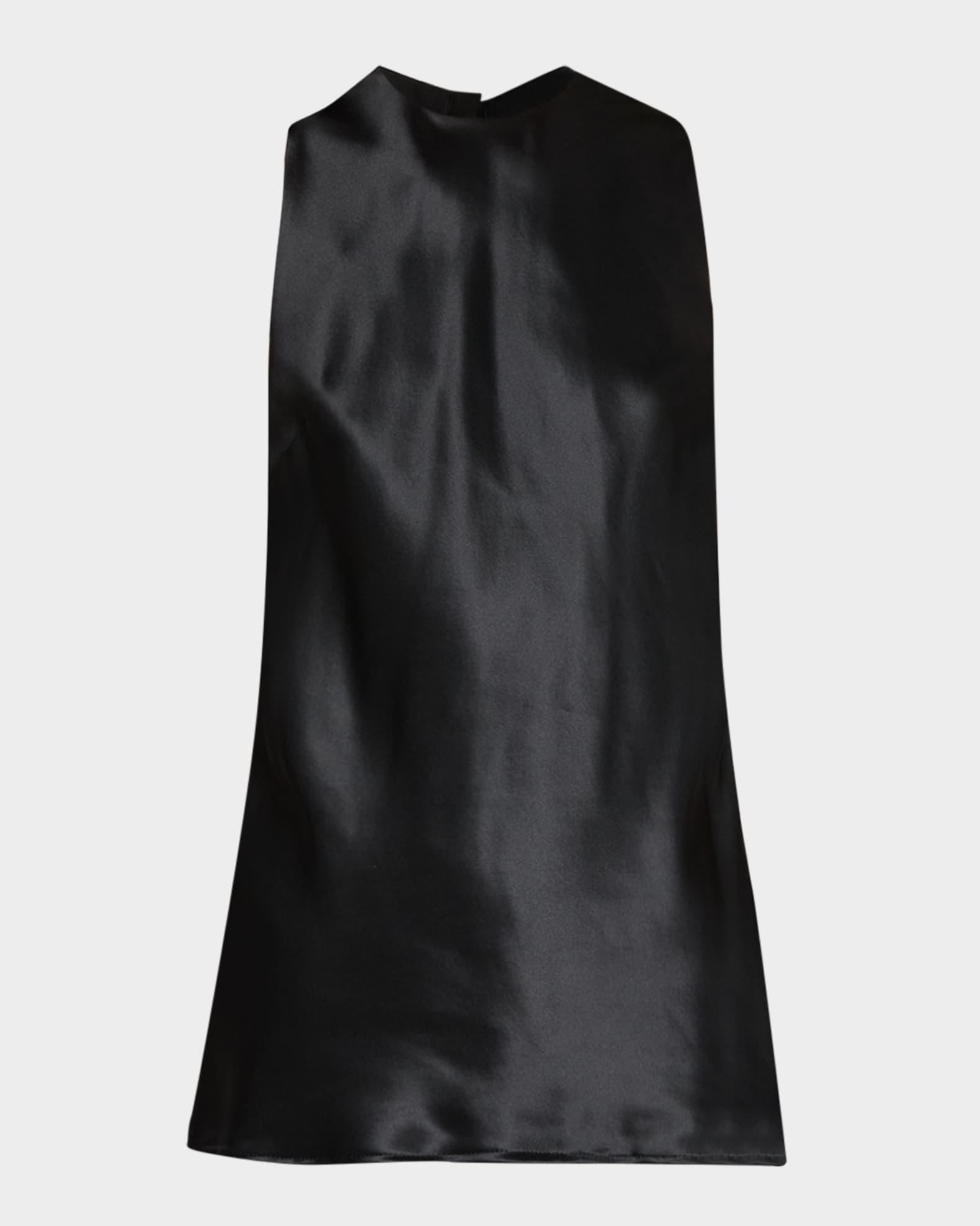 Bow Sleeveless Silk Halter Top 0