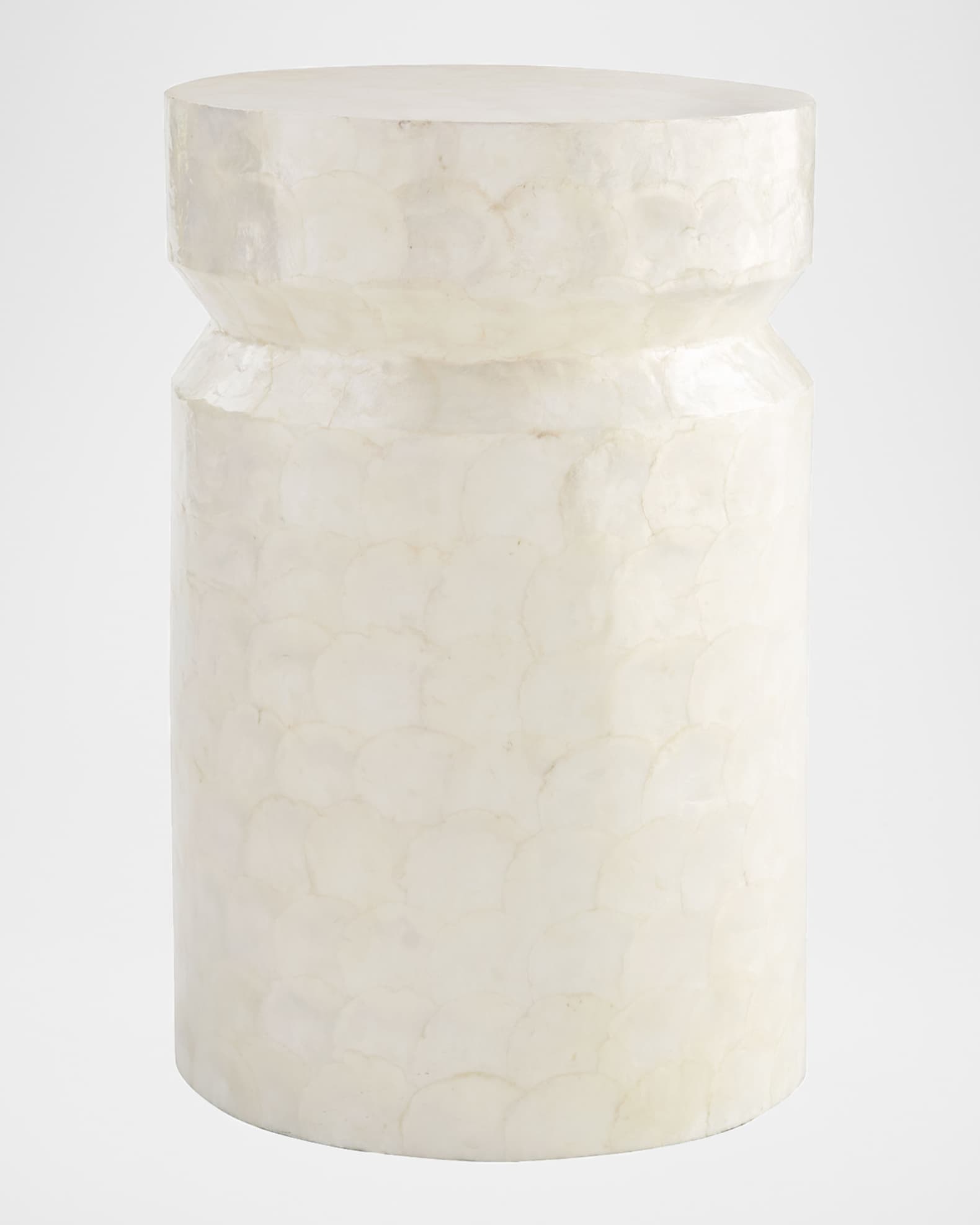 Triton Capiz Shell Side Table Neiman Marcus