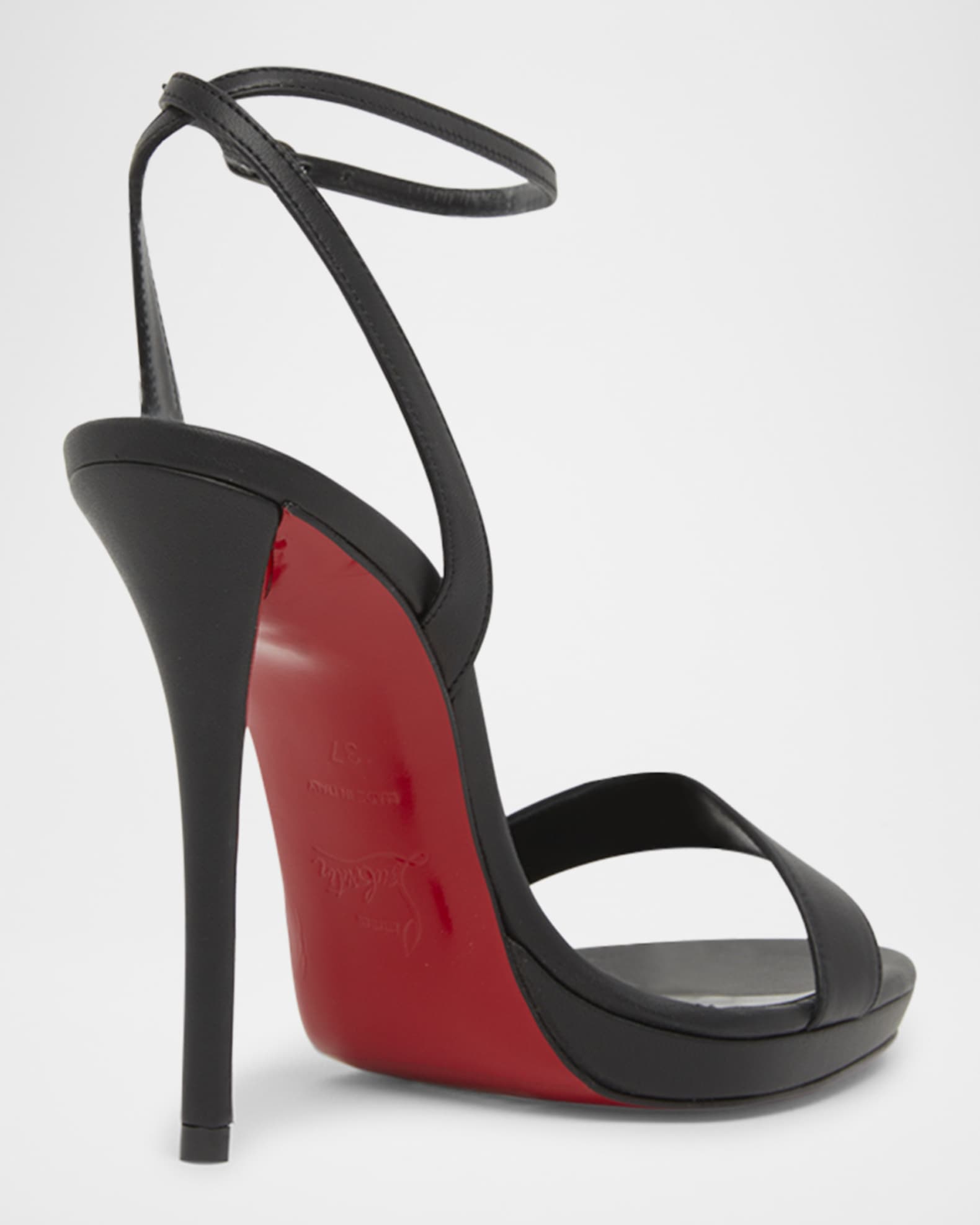 Christian Louboutin Miss Z Leather Red Sole Ankle-Strap