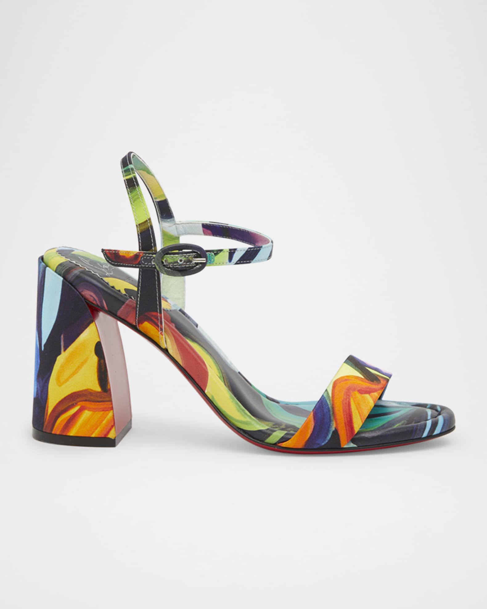 Miss Jane Multi Red Sole Ankle-Strap Sandals 0