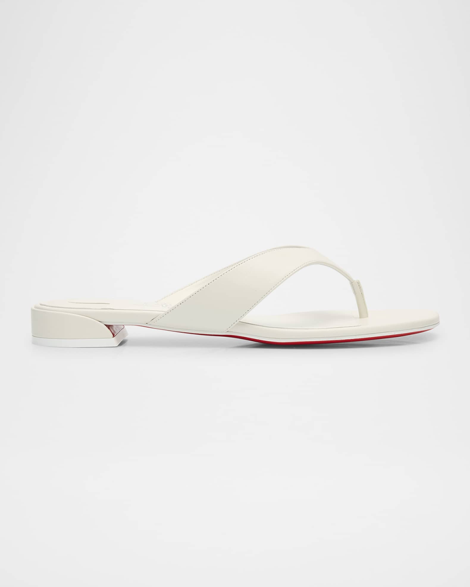 Sweet Jane Leather Red Sole Thong Sandals 0