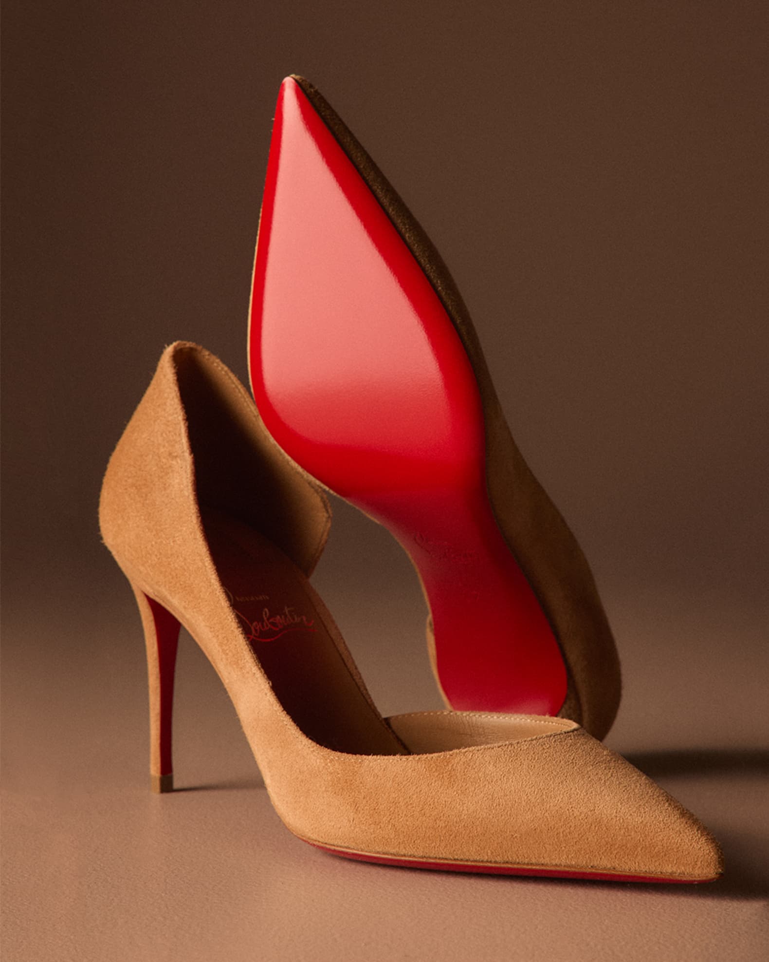 Christian Louboutin パンプス　スエード 23cm Christian Louboutin Red Suede New Simple 120 Pumps Size 8.5/39