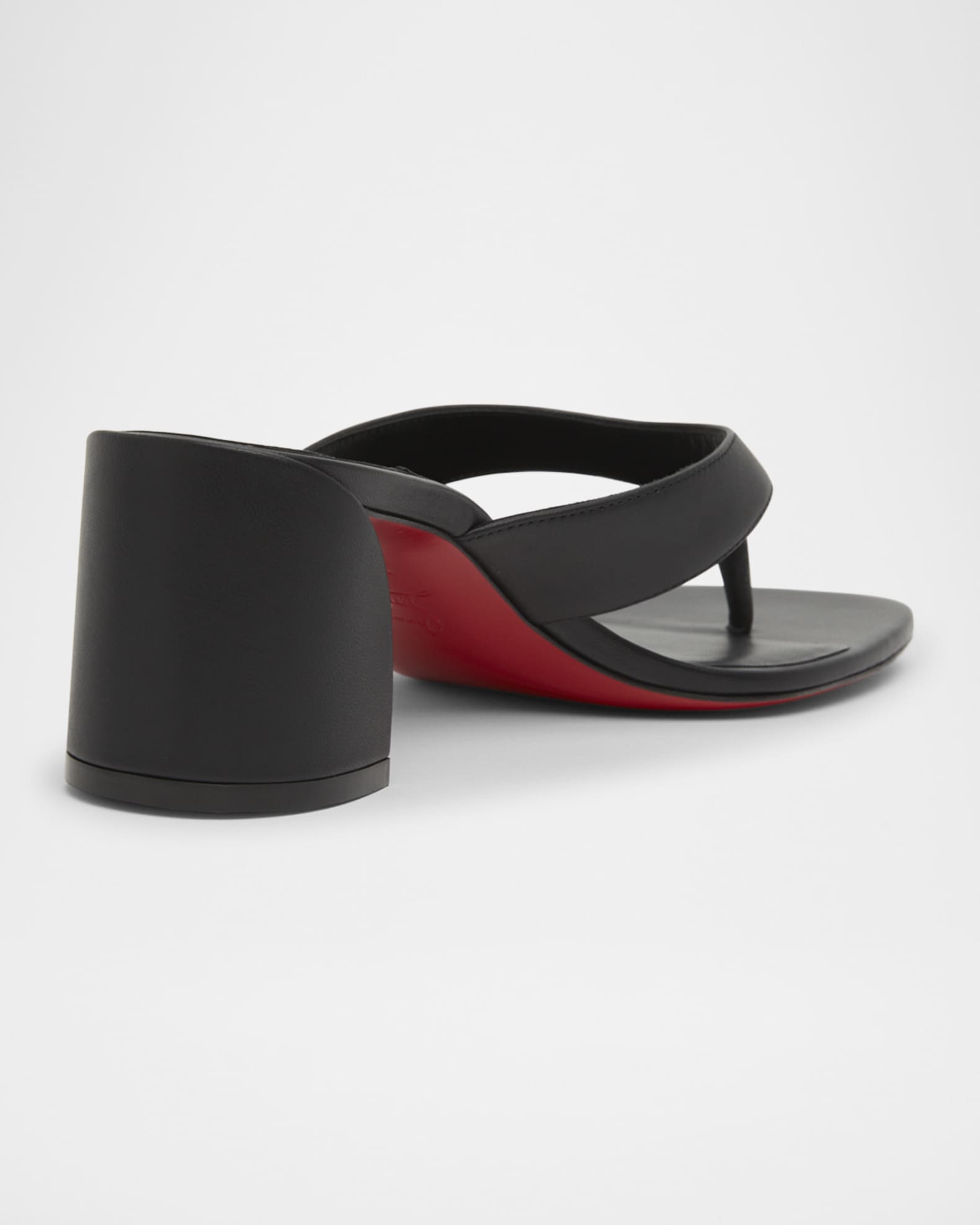 Jane Tonga Leather Red Sole Slide Sandals 1