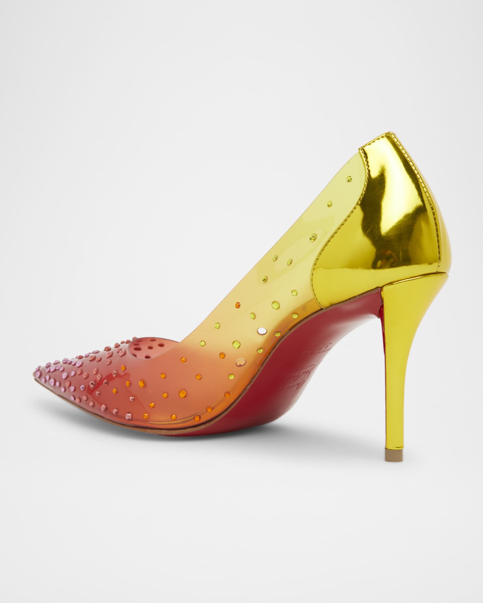 パンプス Christian Louboutin Christian Louboutin Miss Z Pumps In Gigi Miss Z Boum Boum Mirror - 100 mm Pumps - Crepe satin