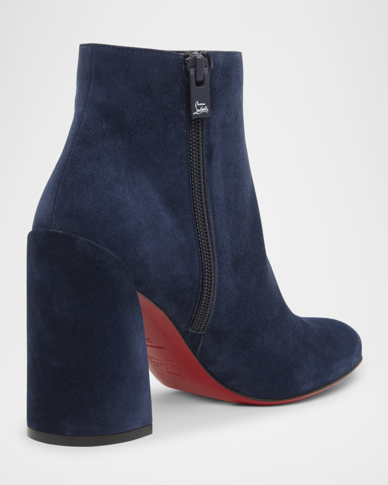 Turela Suede Red Sole Ankle Booties 1