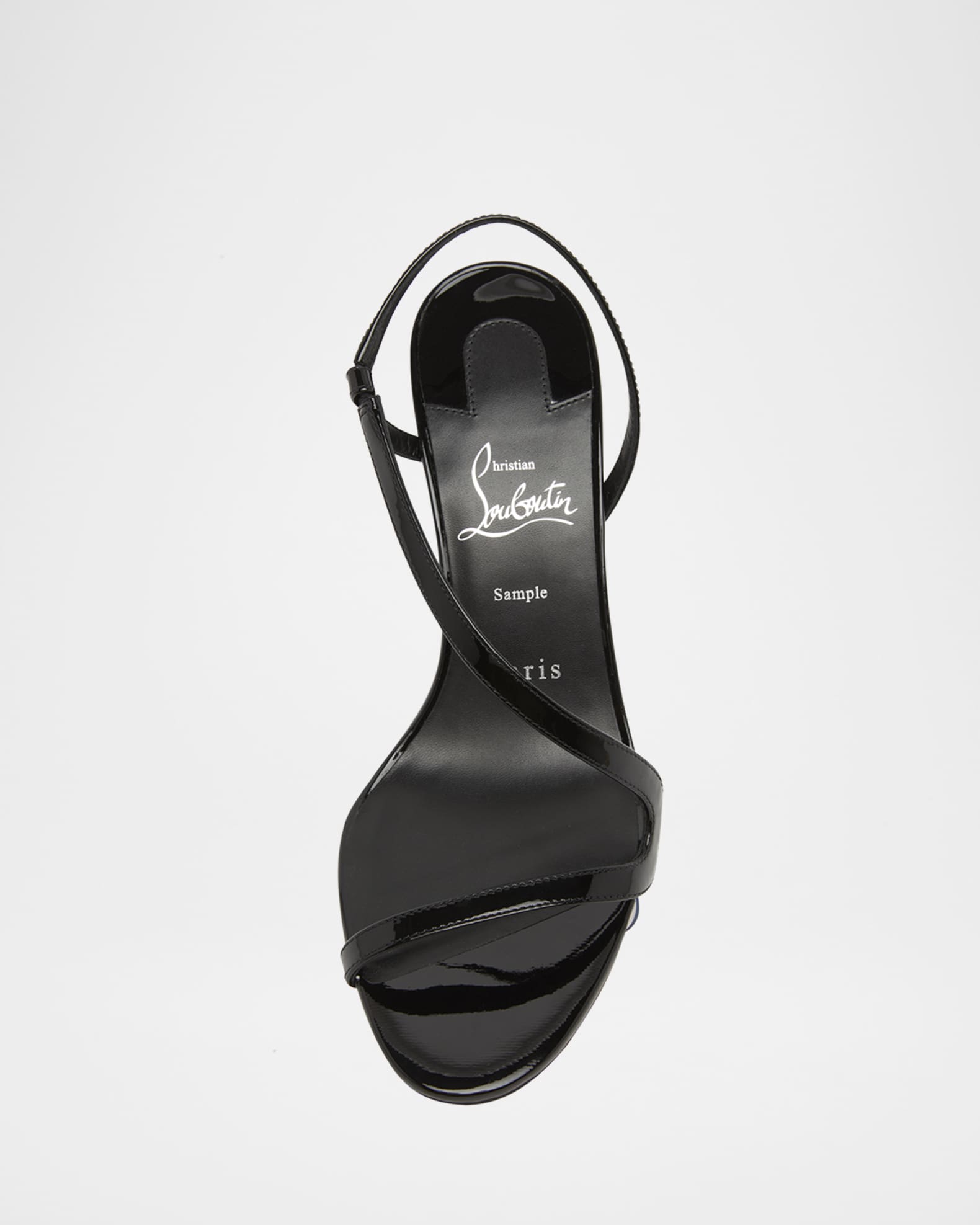 Christian Louboutin 80mm Rosa Z Patent Sandals | Neiman Marcus