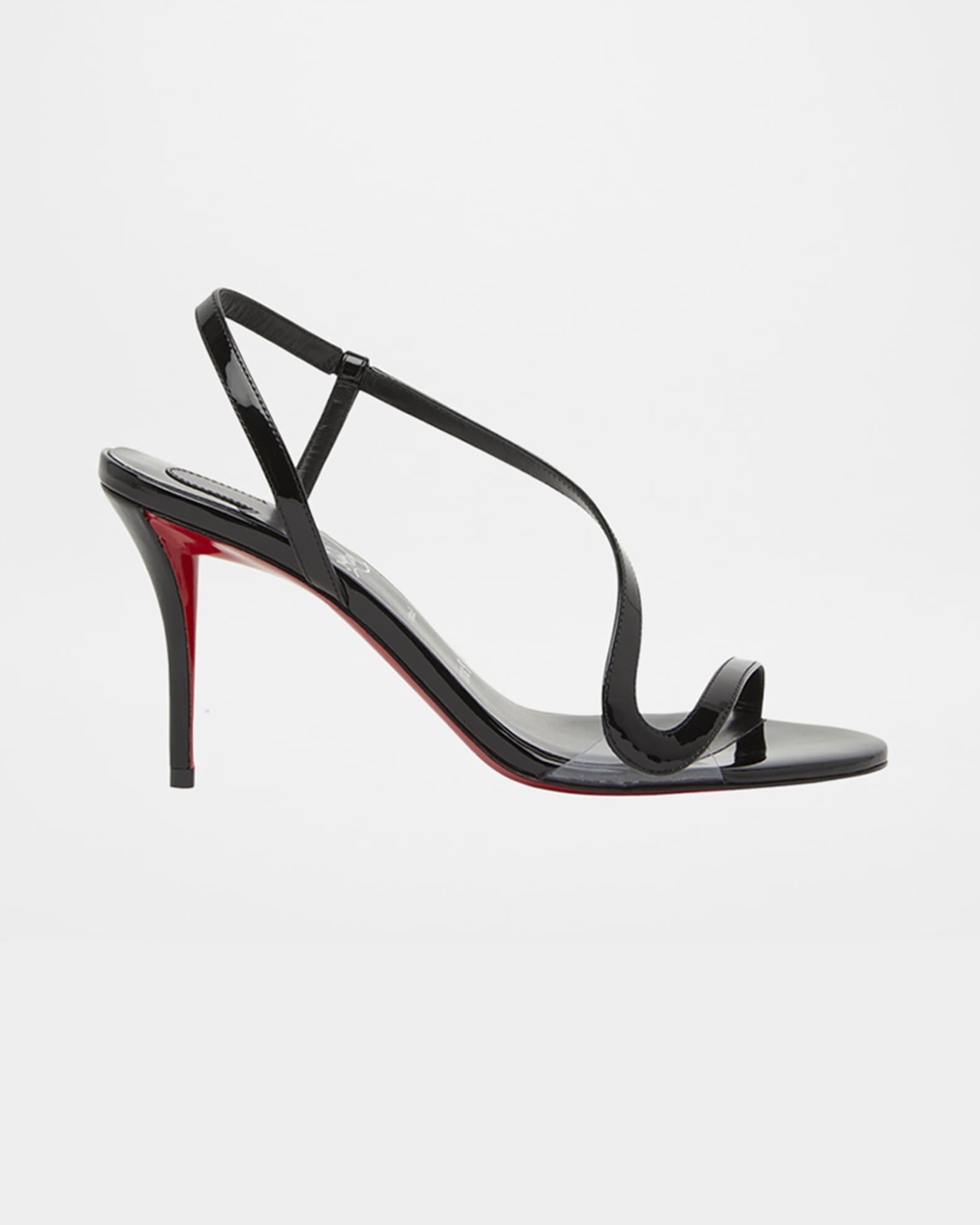 Christian Louboutin 80mm Rosa Z Patent Sandals | Neiman Marcus