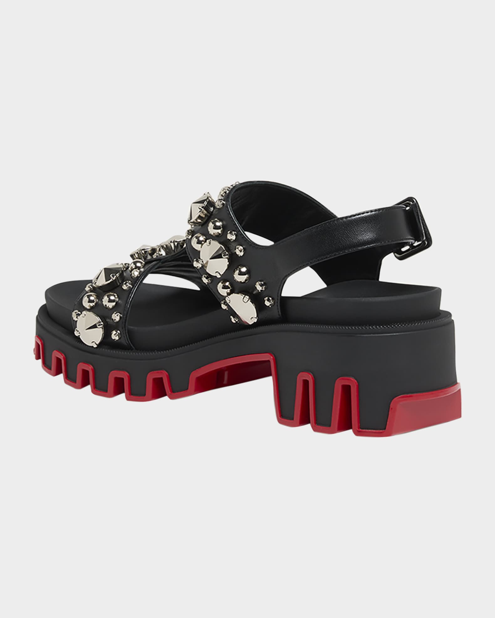Duni Extrazza Leather T-Strap Lug-Sole Sandals 1
