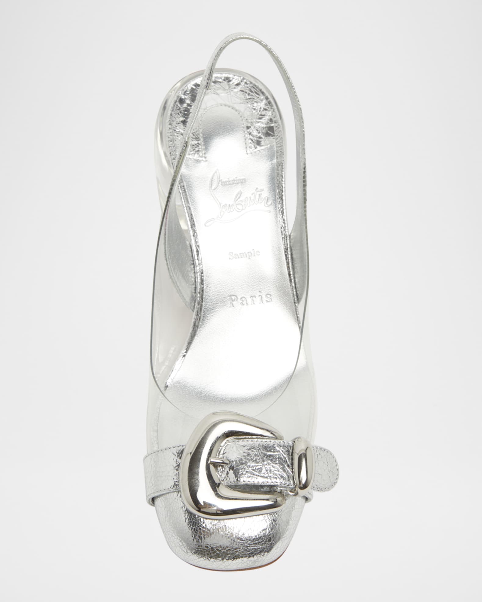 送料込】CHRISTIAN LOUBOUTIN Minny Bubble PVC アンクルブーツ Christian Louboutin Minny Bubble Buckle Red Sole Pumps