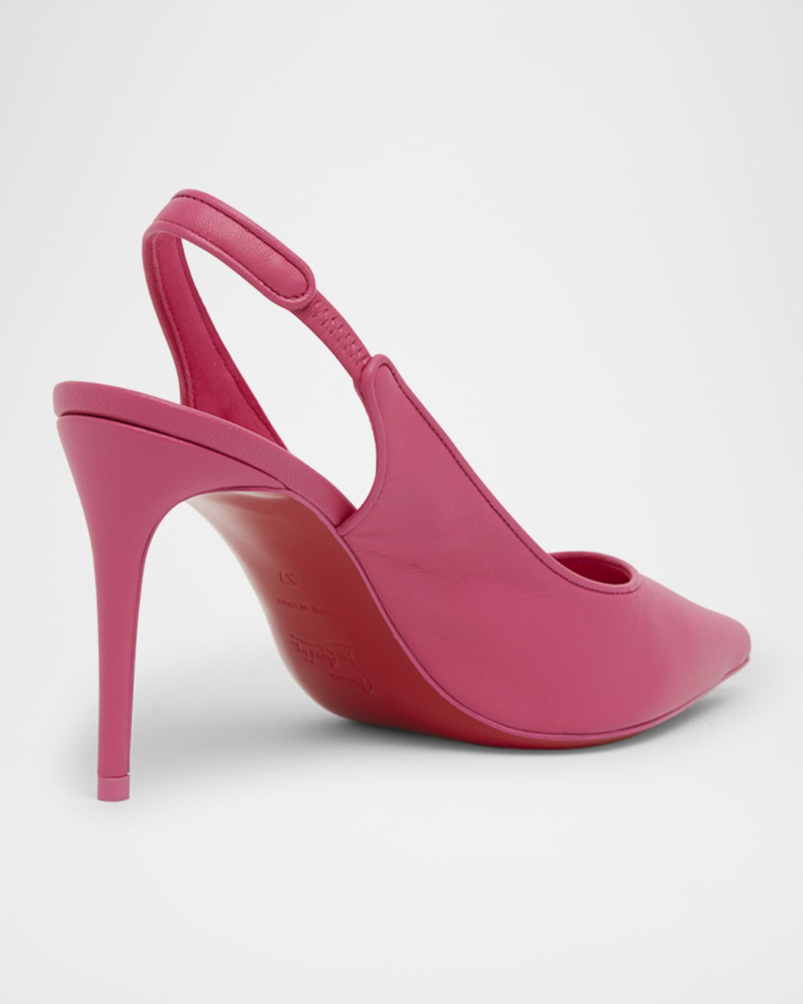 Christian Louboutin Sporty Kate Leather Red Sole Slingback Christian Louboutin Sporty Kate Leather Red Sole Slingback