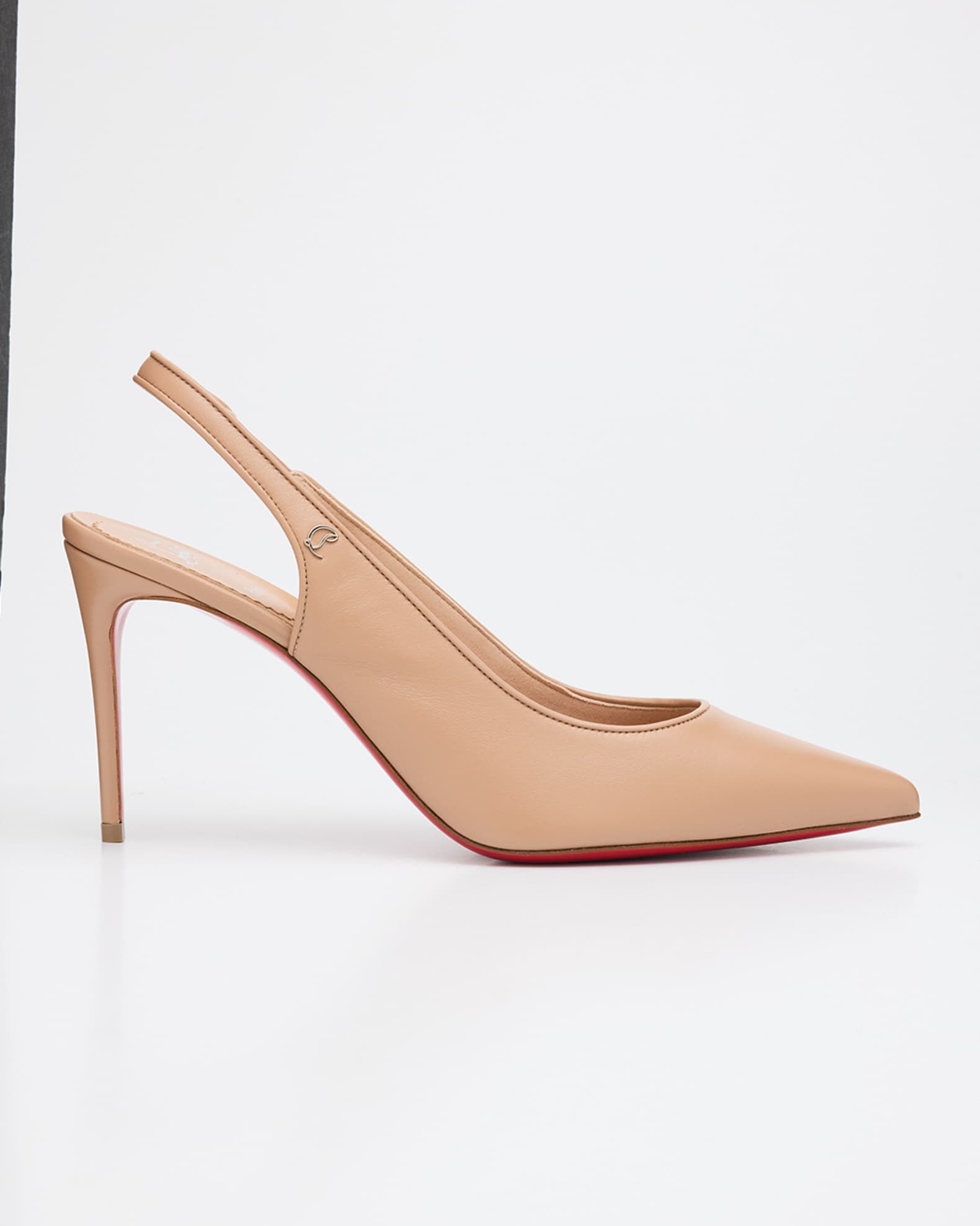 Sporty Kate Leather Red Sole Slingback Pumps 0