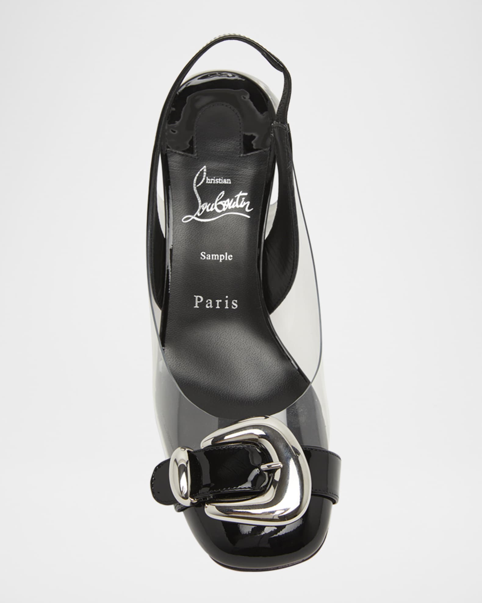 送料込】CHRISTIAN LOUBOUTIN Minny Bubble PVC アンクルブーツ CHRISTIAN LOUBOUTIN Minny Bubble patent leather-trimmed PVC