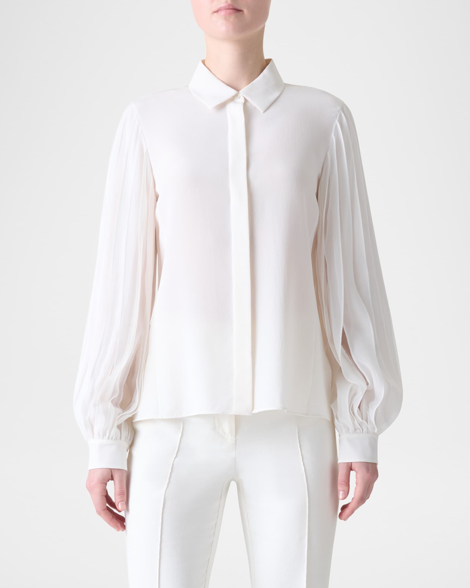 Break On Through Silk Crepe Blouse - Black