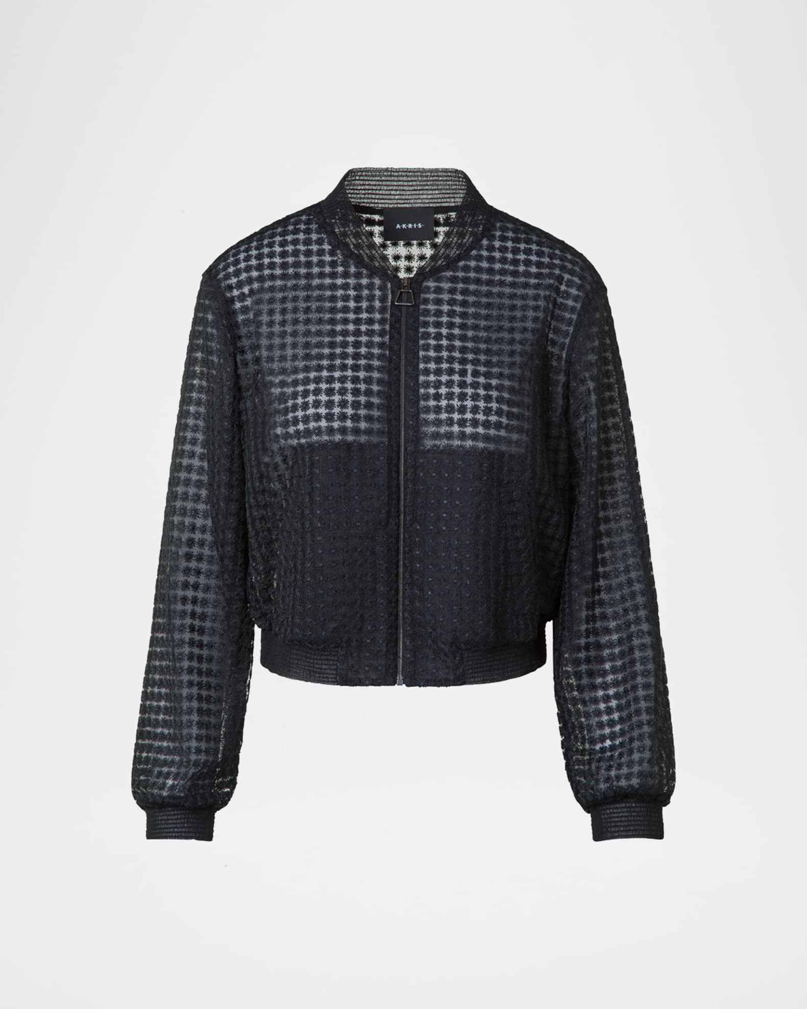 Akris Taide Flower Embroidered Tulle Bomber Jacket | Neiman