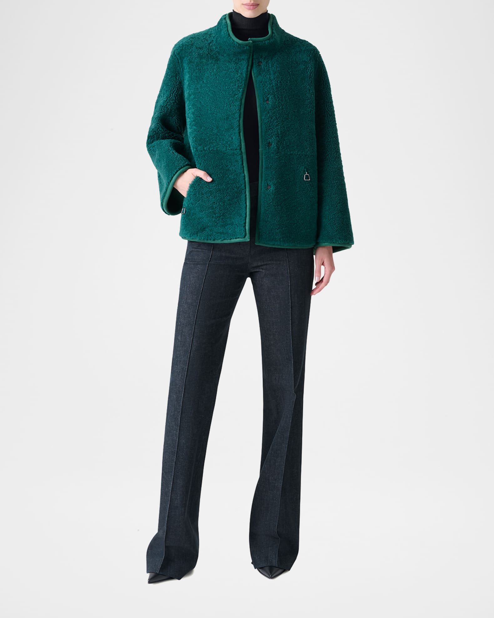 Dru Reversible Shearling and Leather Jacket 1