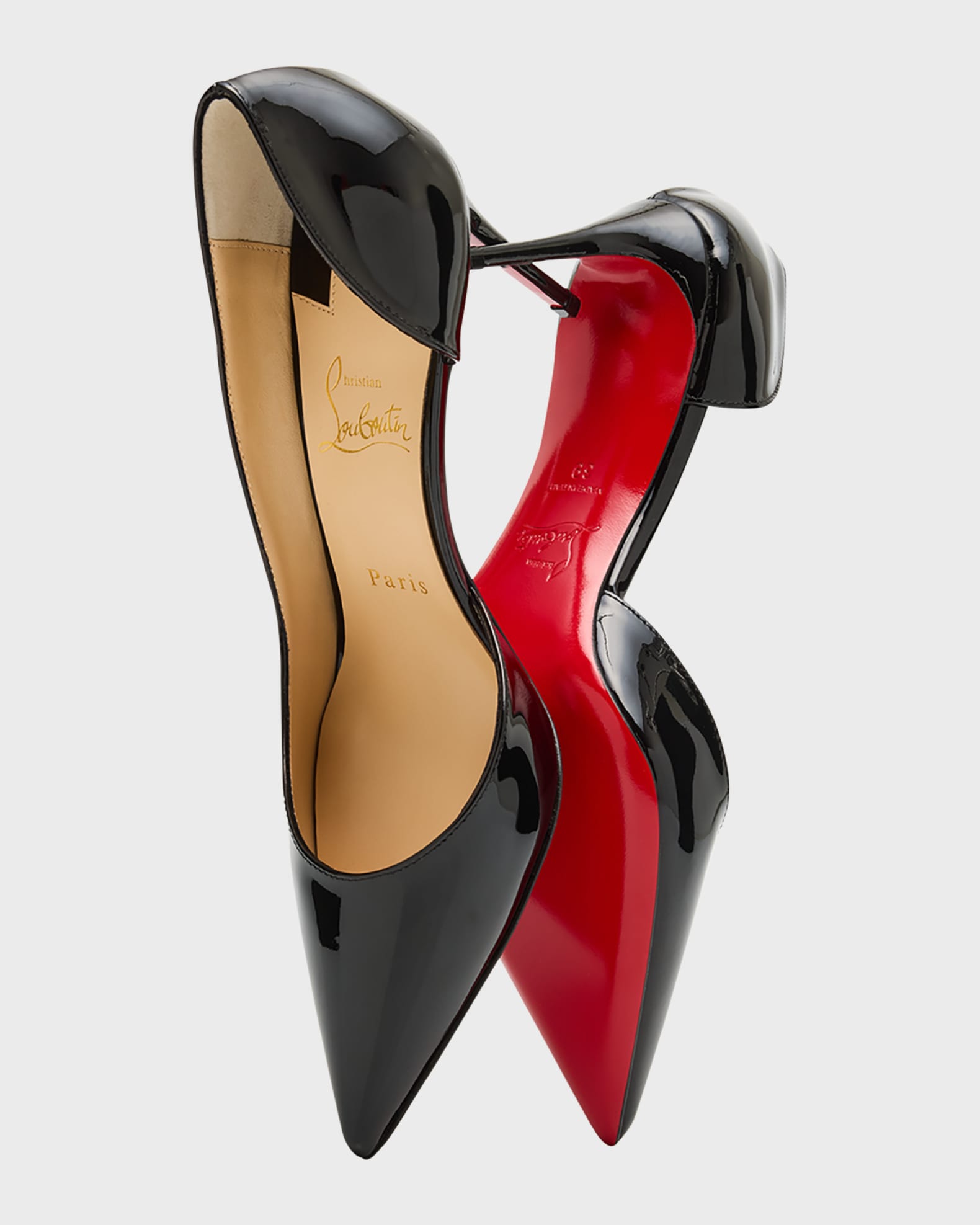 Cl Iriza 85mm Pumps Patent Leather White
