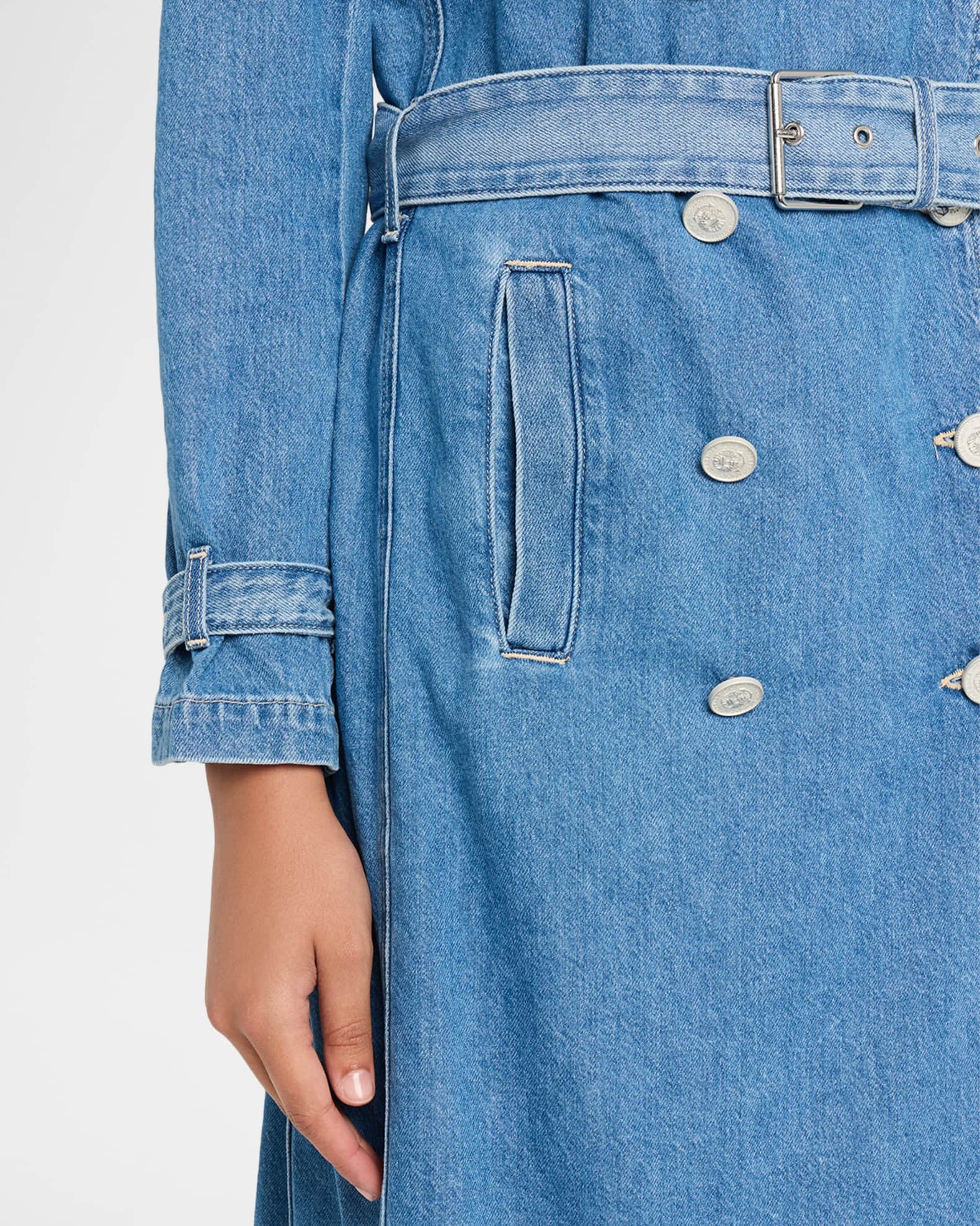 Bradley Denim Trench Coat | Neiman Marcus