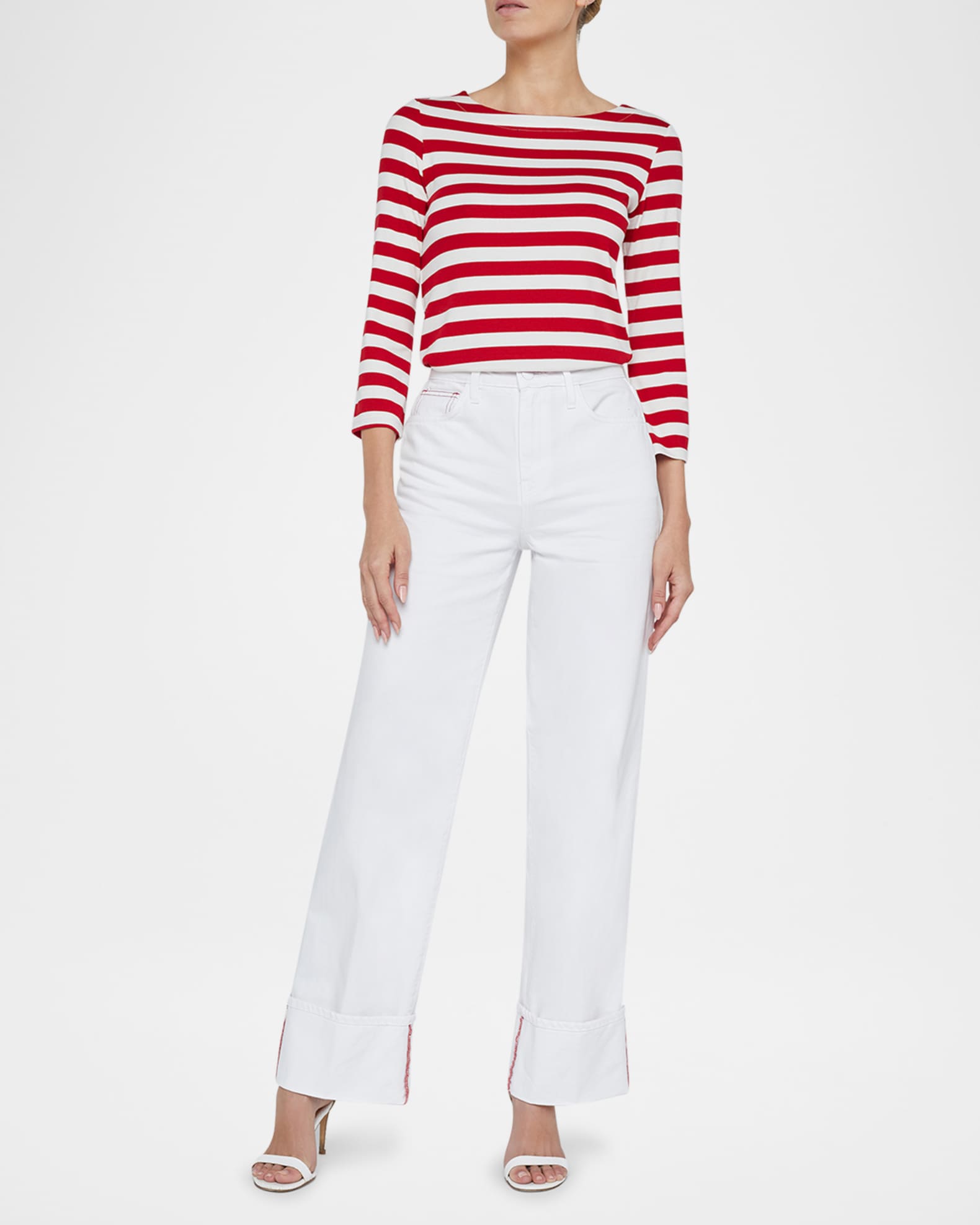 Miley Ultra-High Rise Cuffed Jeans 1