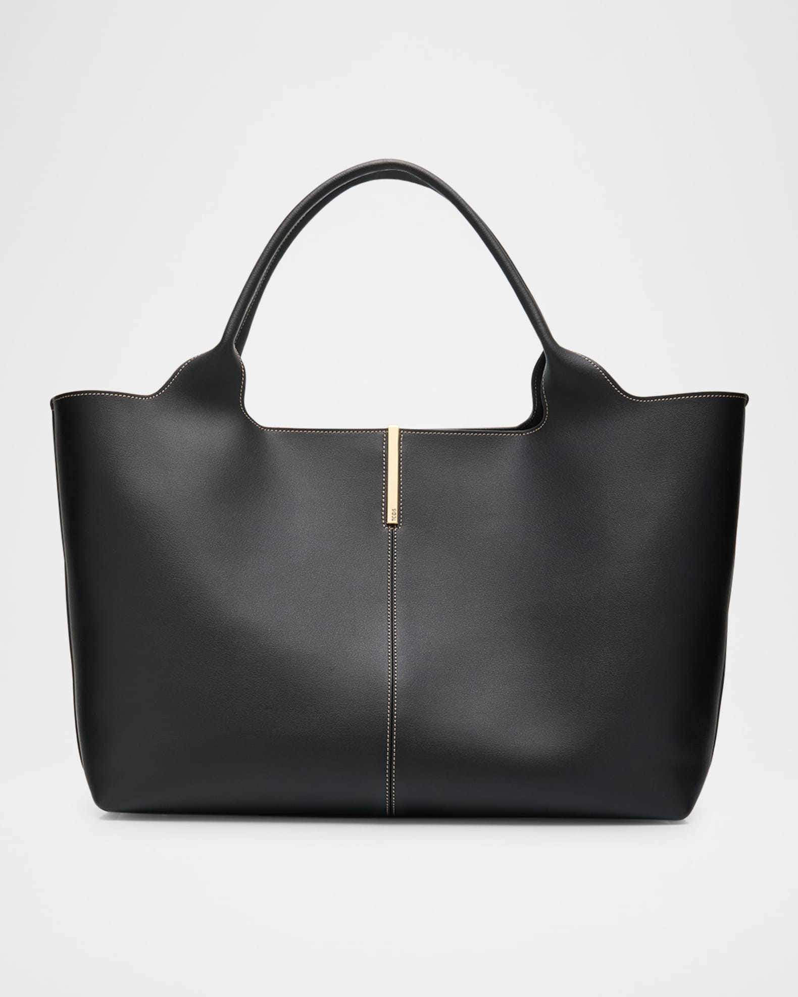 Medium Leather Tote Shopping Bag | Neiman Marcus