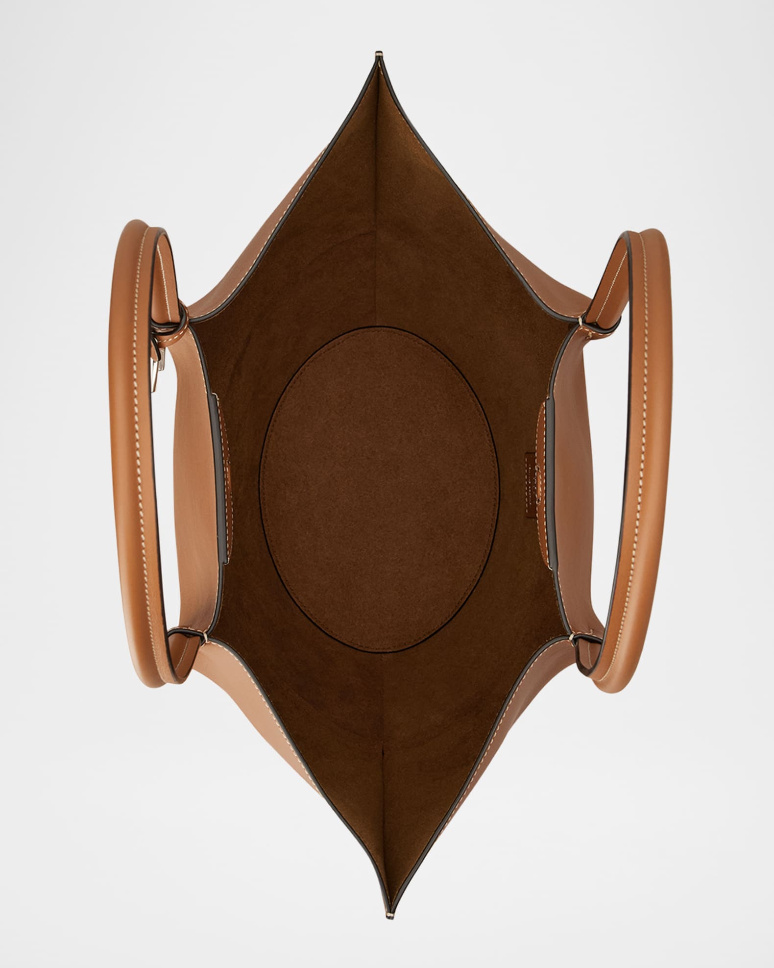 トートバッグ ROY LEAF TOTE BAG (MINI) (BROWN) Brown Luxury Tote Bag Coated Canvas and Brown Leather Lulu