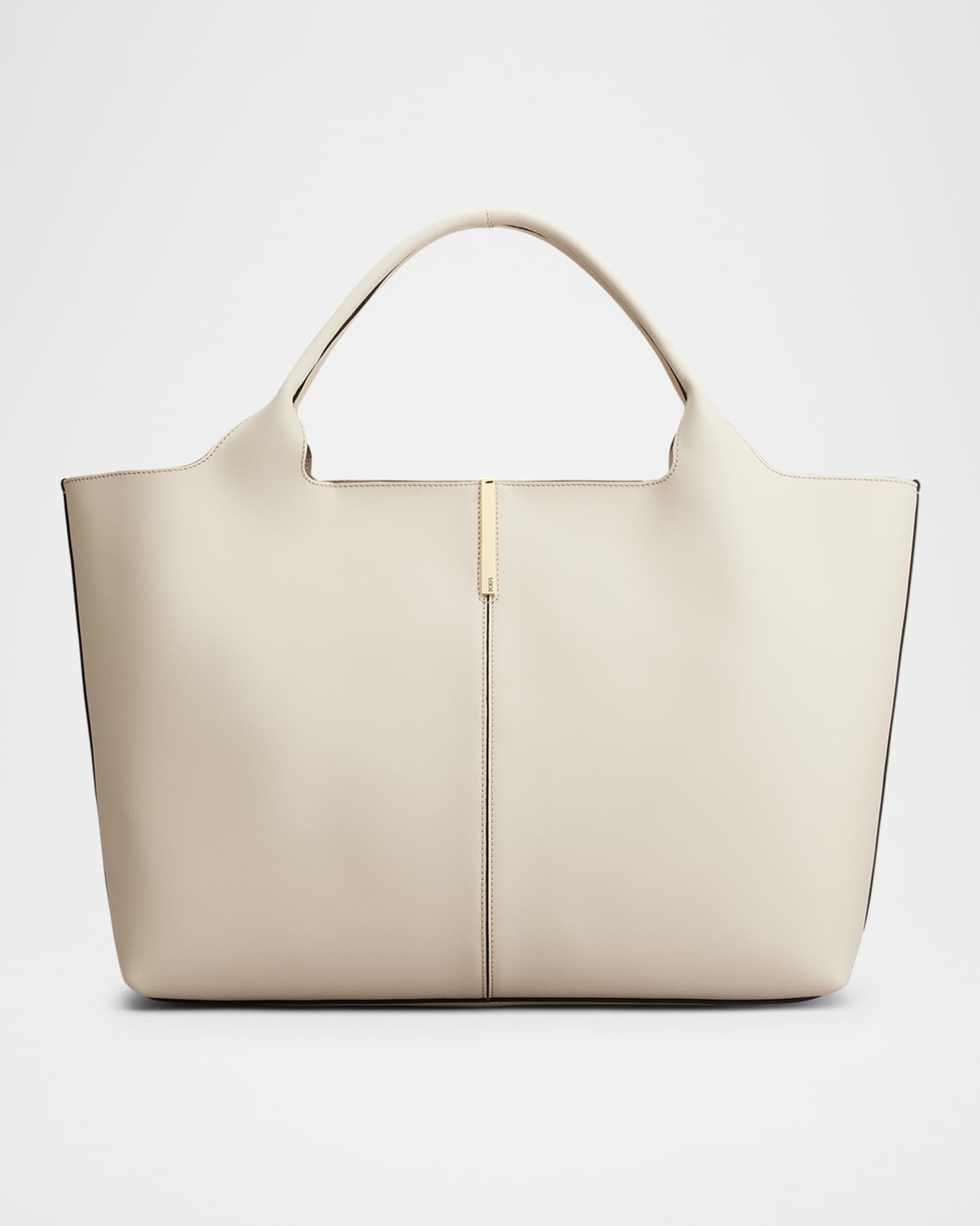 【TOD'S】LEATHER TOTE BAG Tod's Leather Shopping Tote Bag | Neiman Marcus