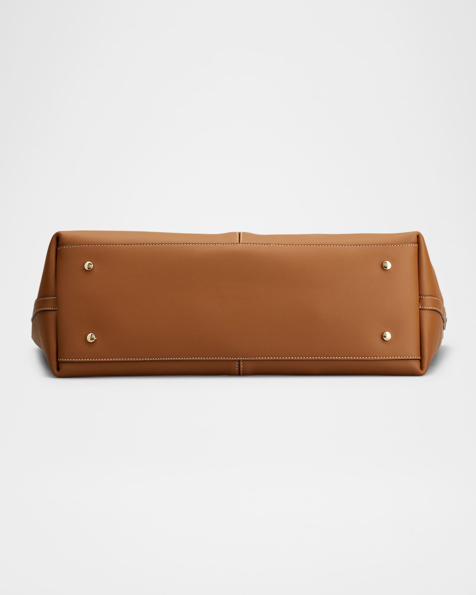 Calfskin Leather Shopping Top-Handle Bag 1