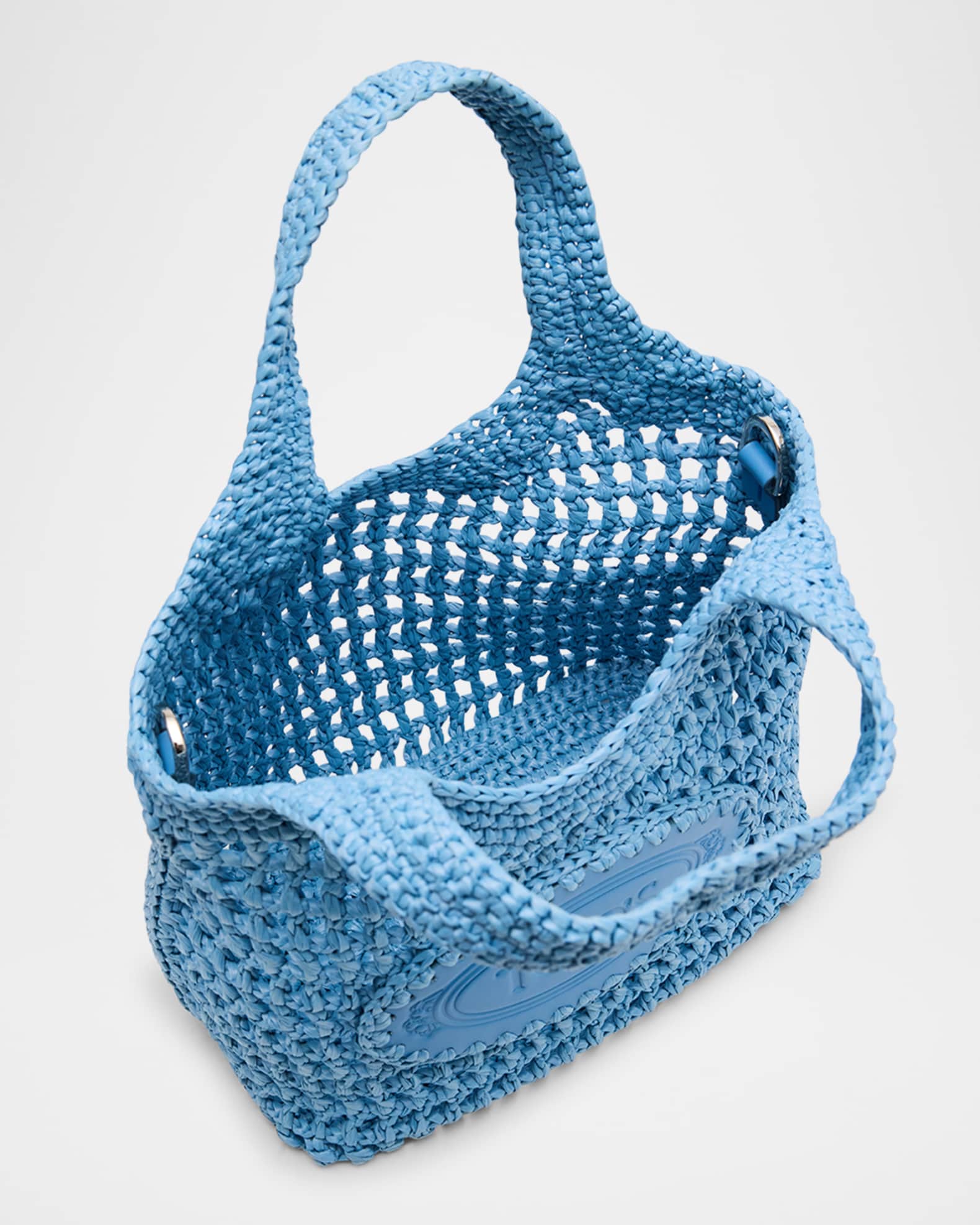 Tod's Mini Woven Top-Handle Bag | Neiman Marcus