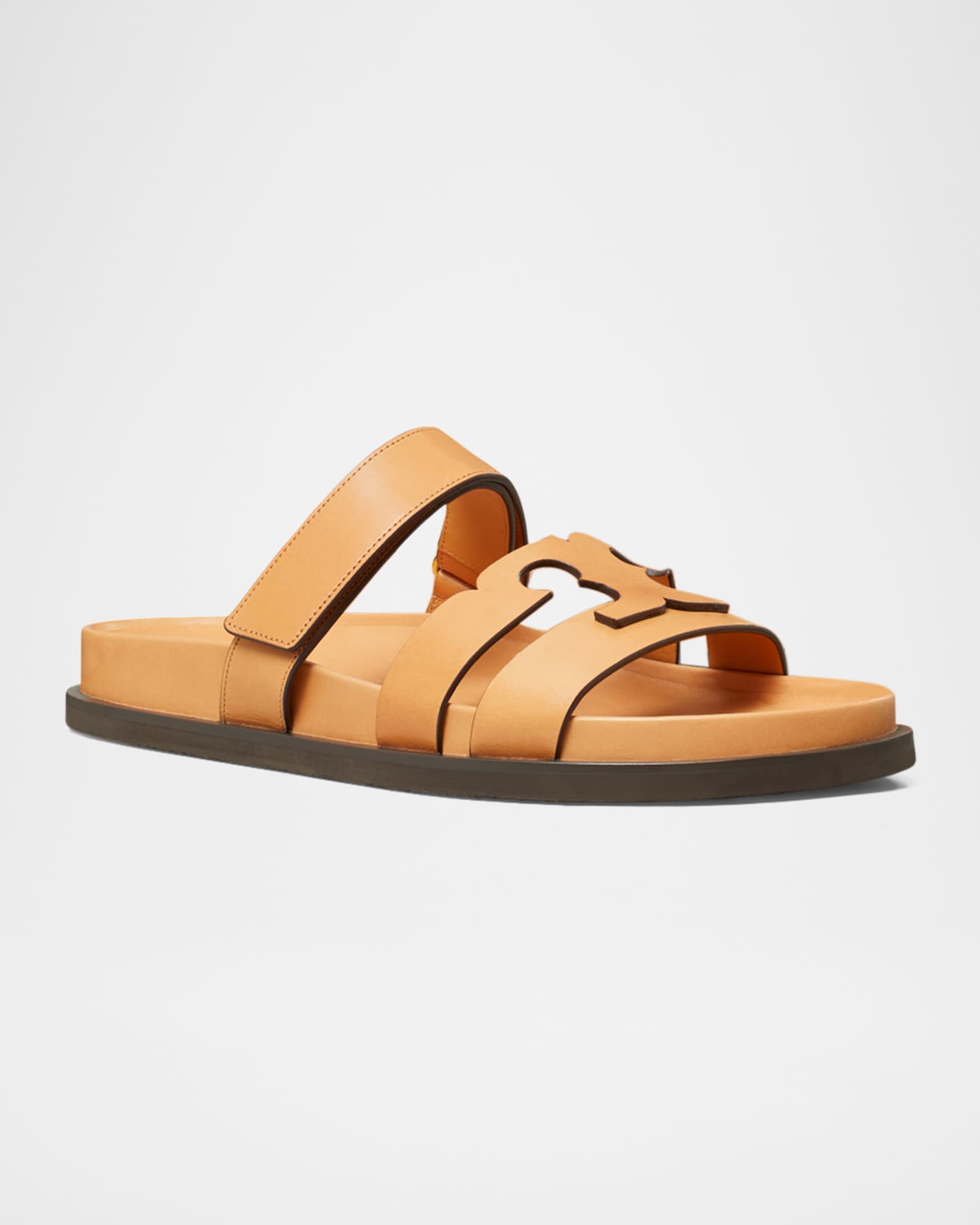 Ines Sport Leather Slide Sandals 1