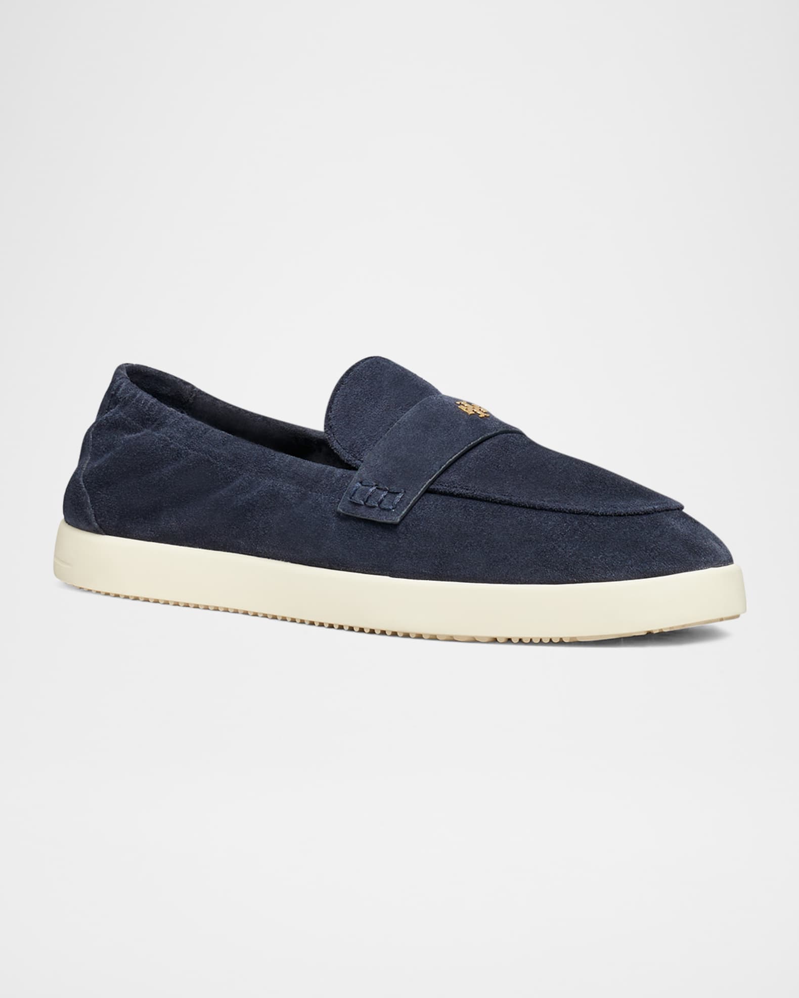 Sporty Suede Slip-On Loafers 1