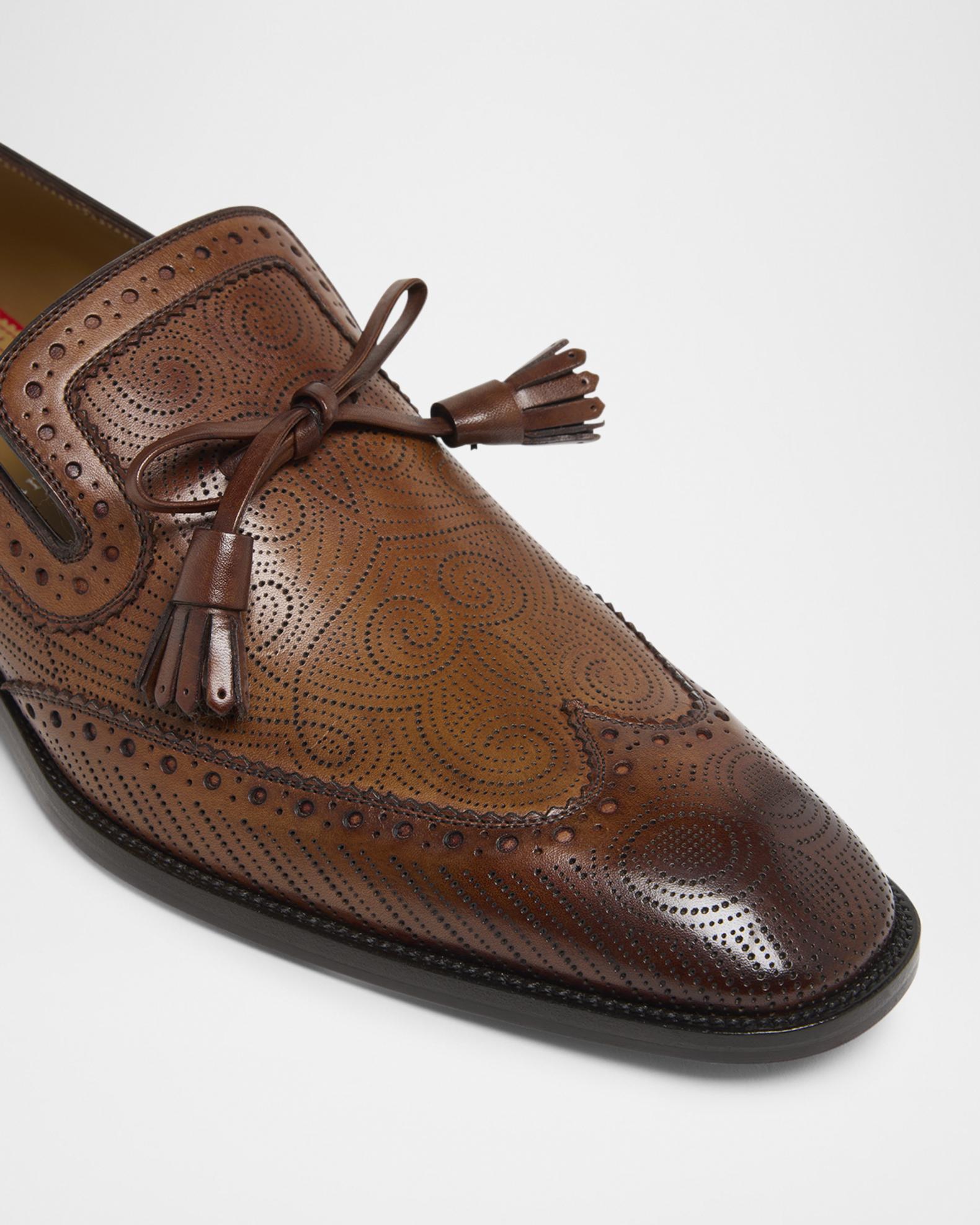 hristian Louboutin Men\'s Brown Leather Tassel Loafers - Size 47 Christian Louboutin Men main image 4