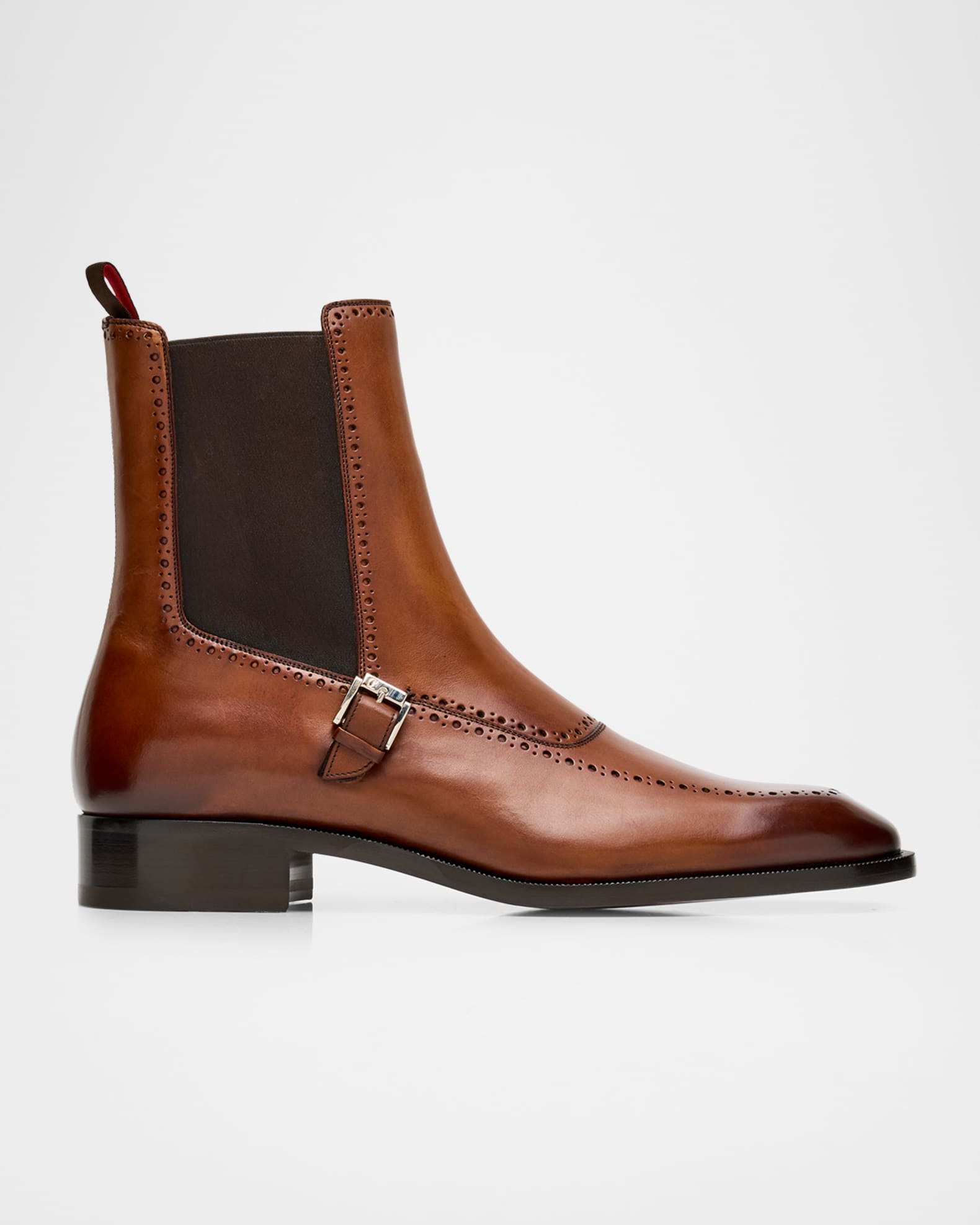Christian Louboutin Men's Sartosea Brogue Patina Leather Chelsea