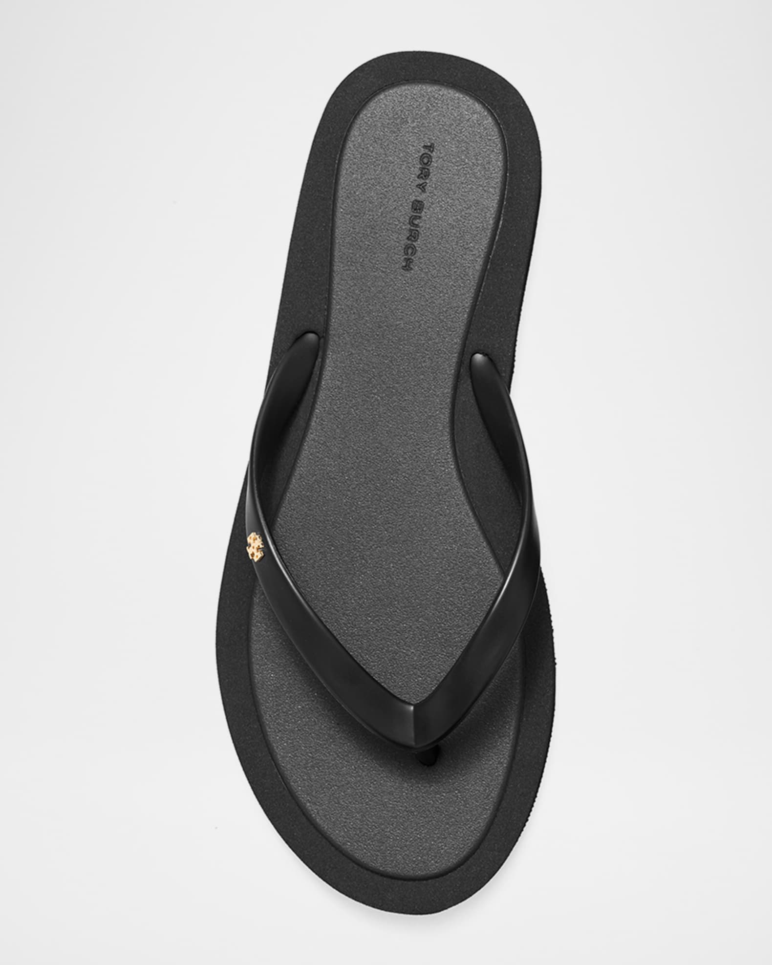 【送料&関税込】Tory Burch Kira Thong Slides Tory Burch flip flop size 7 black Women's Kira Sandals | eBay