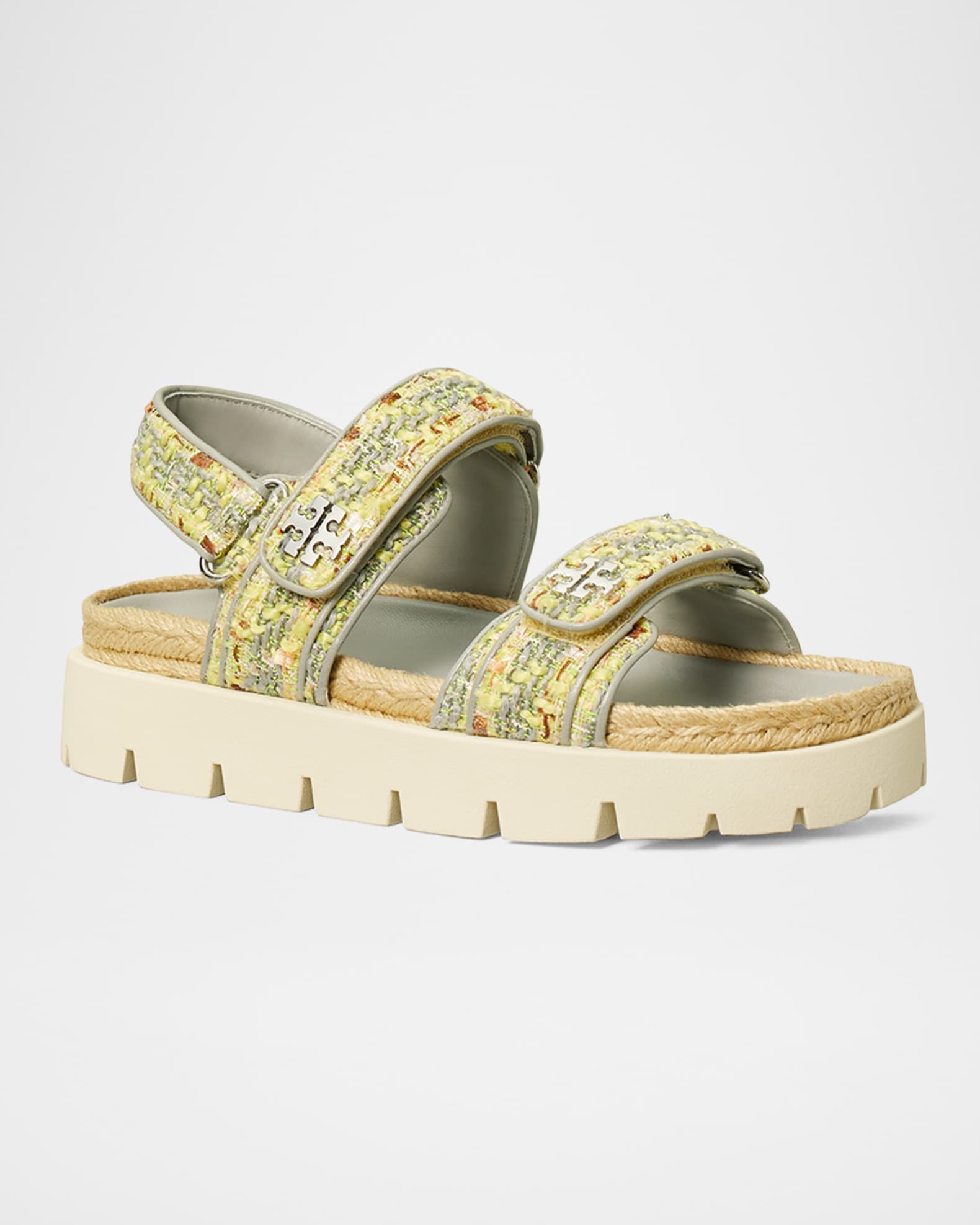 セール【TORY BURCH 】キラキラがまぶしい♪ESPADRILLE ★華やか Tory Burch Embellished Espadrille Suede Jewel Perfect Black