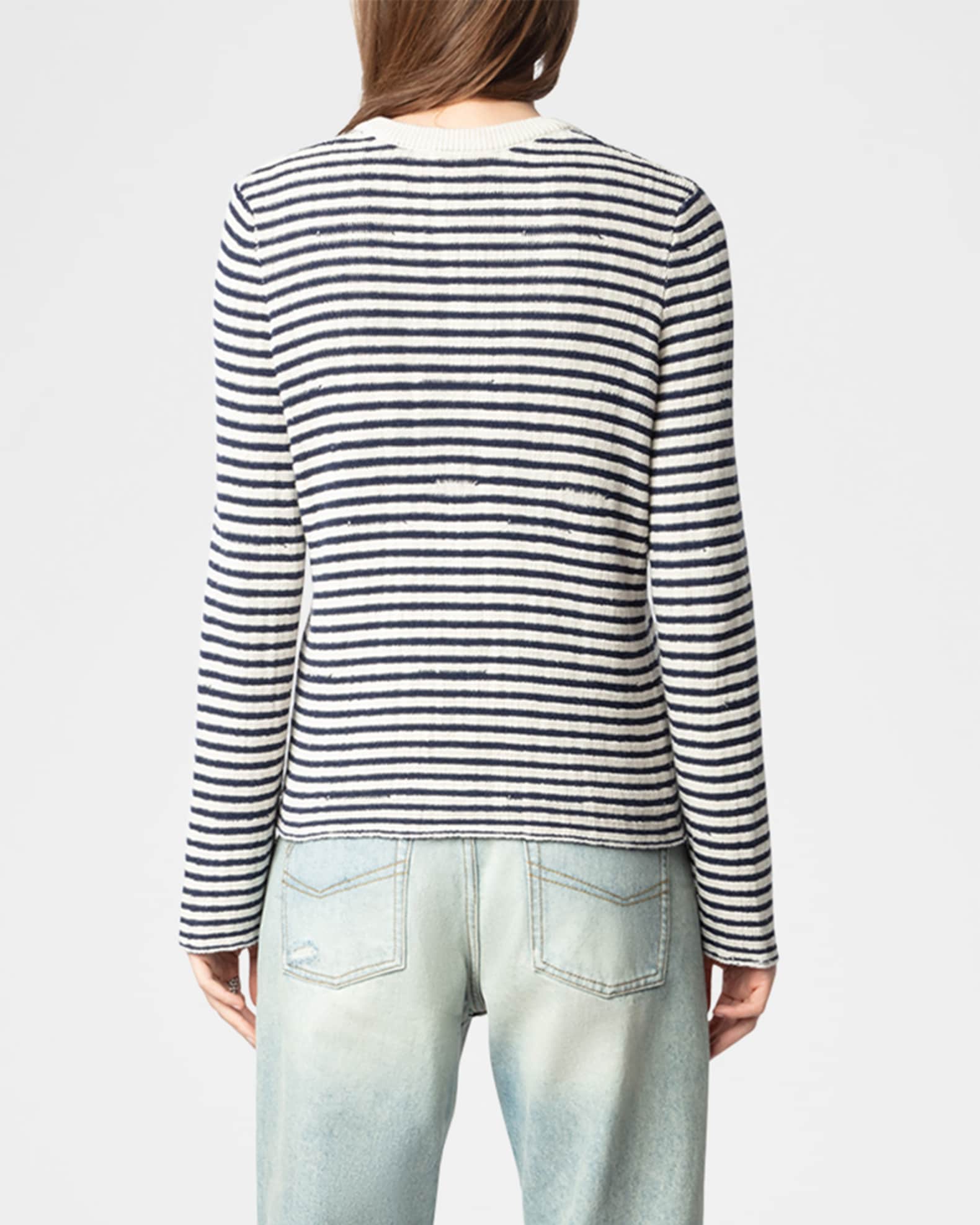 Zadig &Voltaireベスト淡いグレー Zadig & Voltaire Womens Deluxe Sweater Size Small Cream