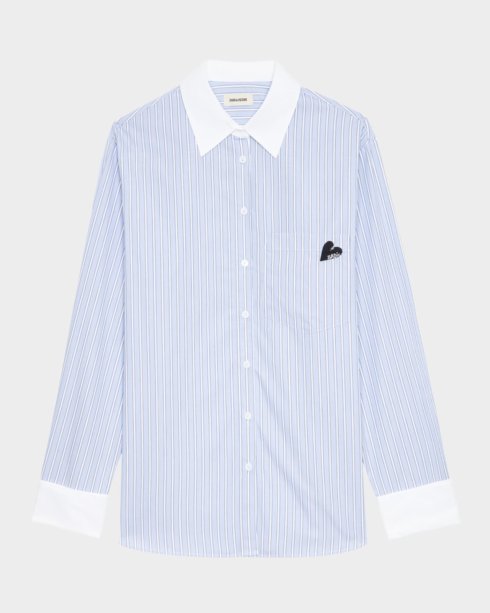 Zadig & Voltaire Morning Pop Striped Button-Front Shirt