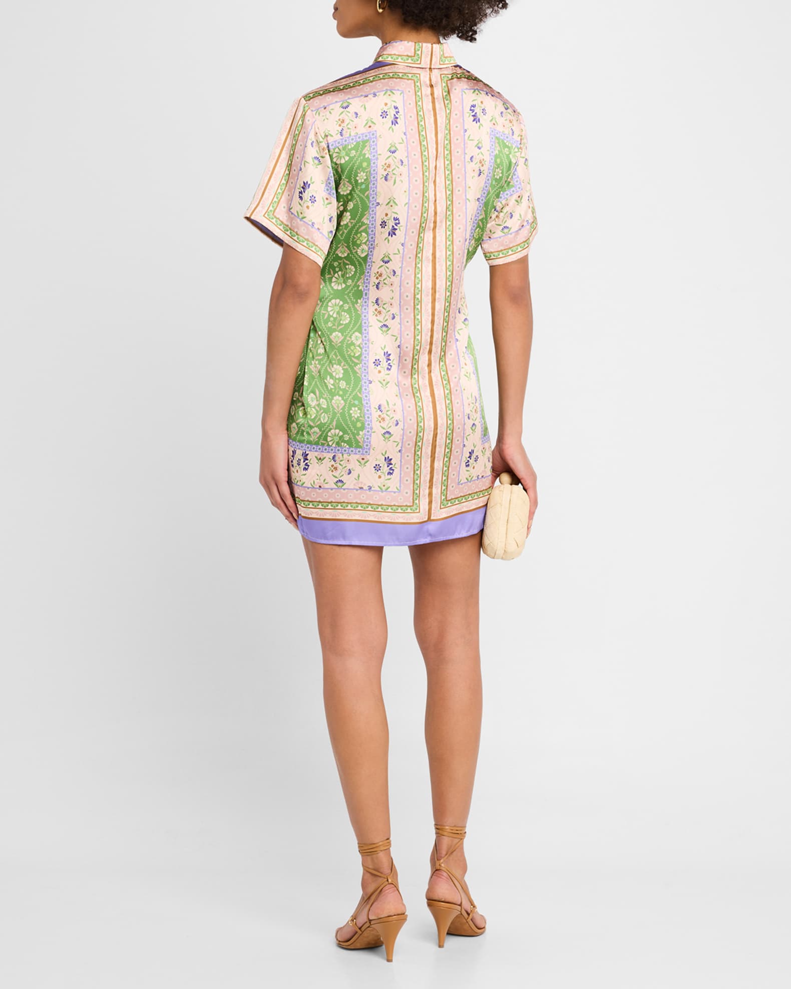 MISA Los Angeles Kezia Wrap Mini Dress | Neiman Marcus